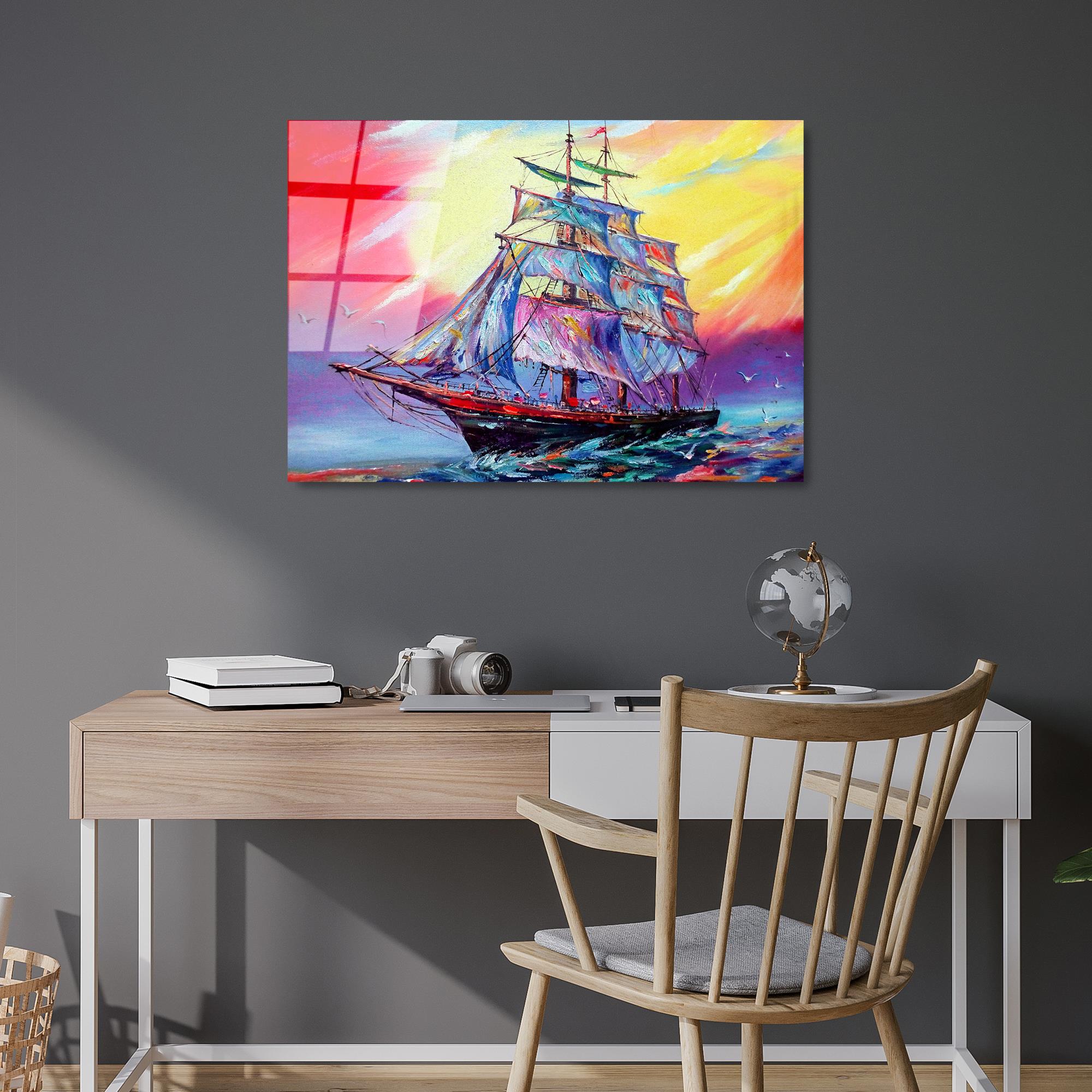 UV-374 Baskılı Cam Dikdörtgen Duvar Tablosu | ByLamp