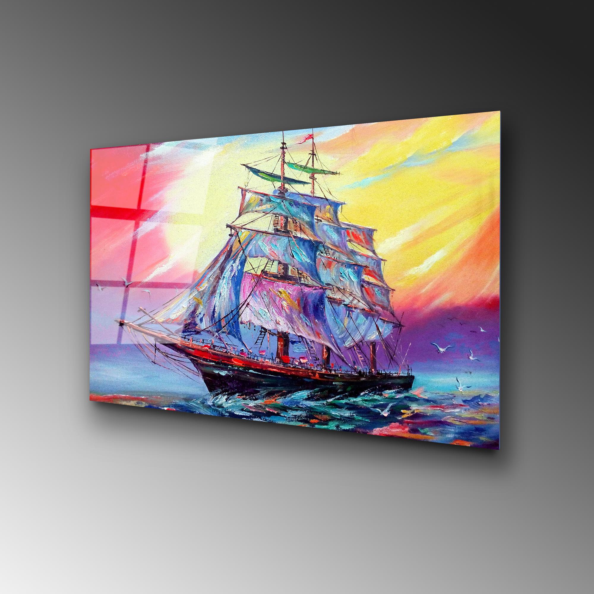 UV-374 Baskılı Cam Dikdörtgen Duvar Tablosu | ByLamp