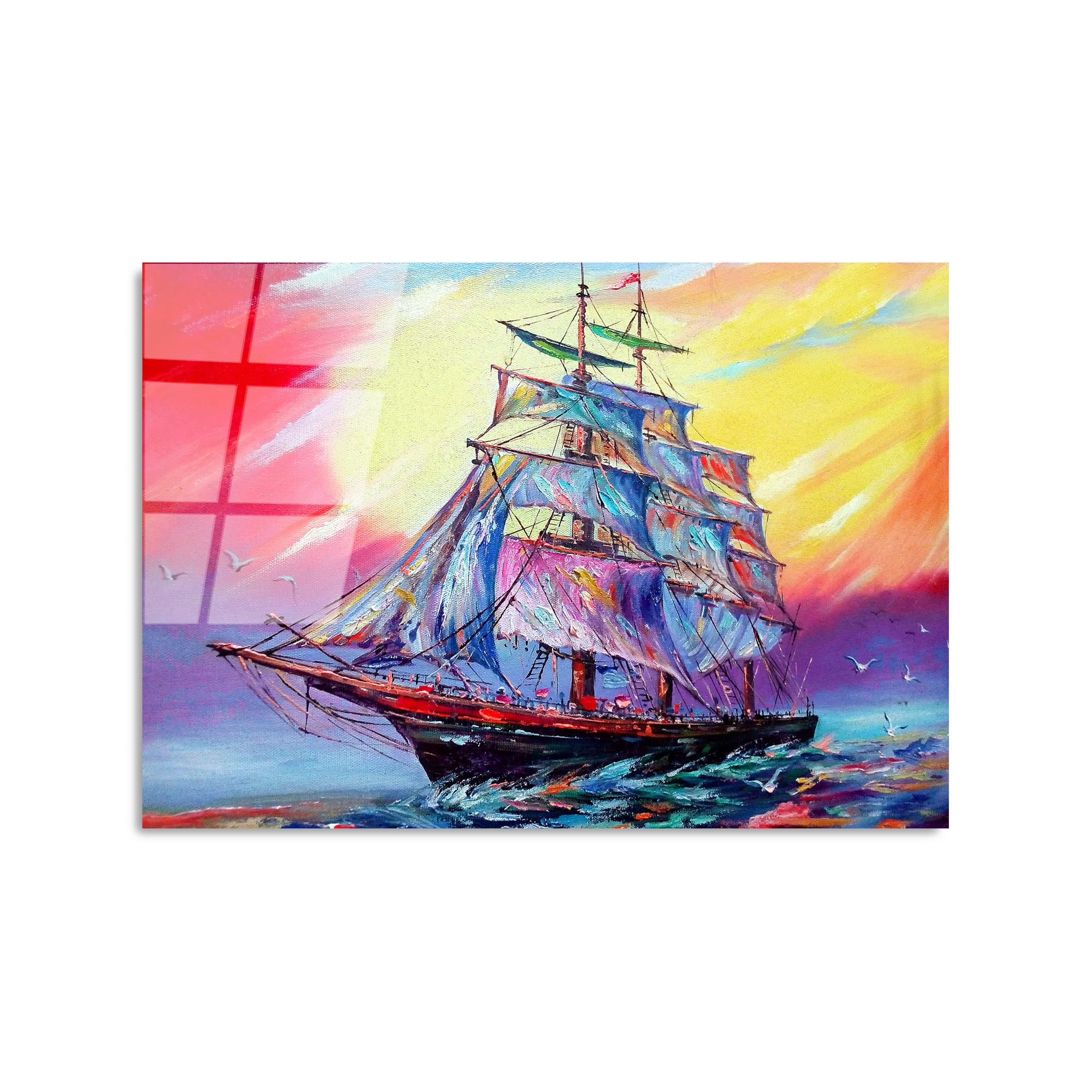 UV-374 Baskılı Cam Dikdörtgen Duvar Tablosu | ByLamp