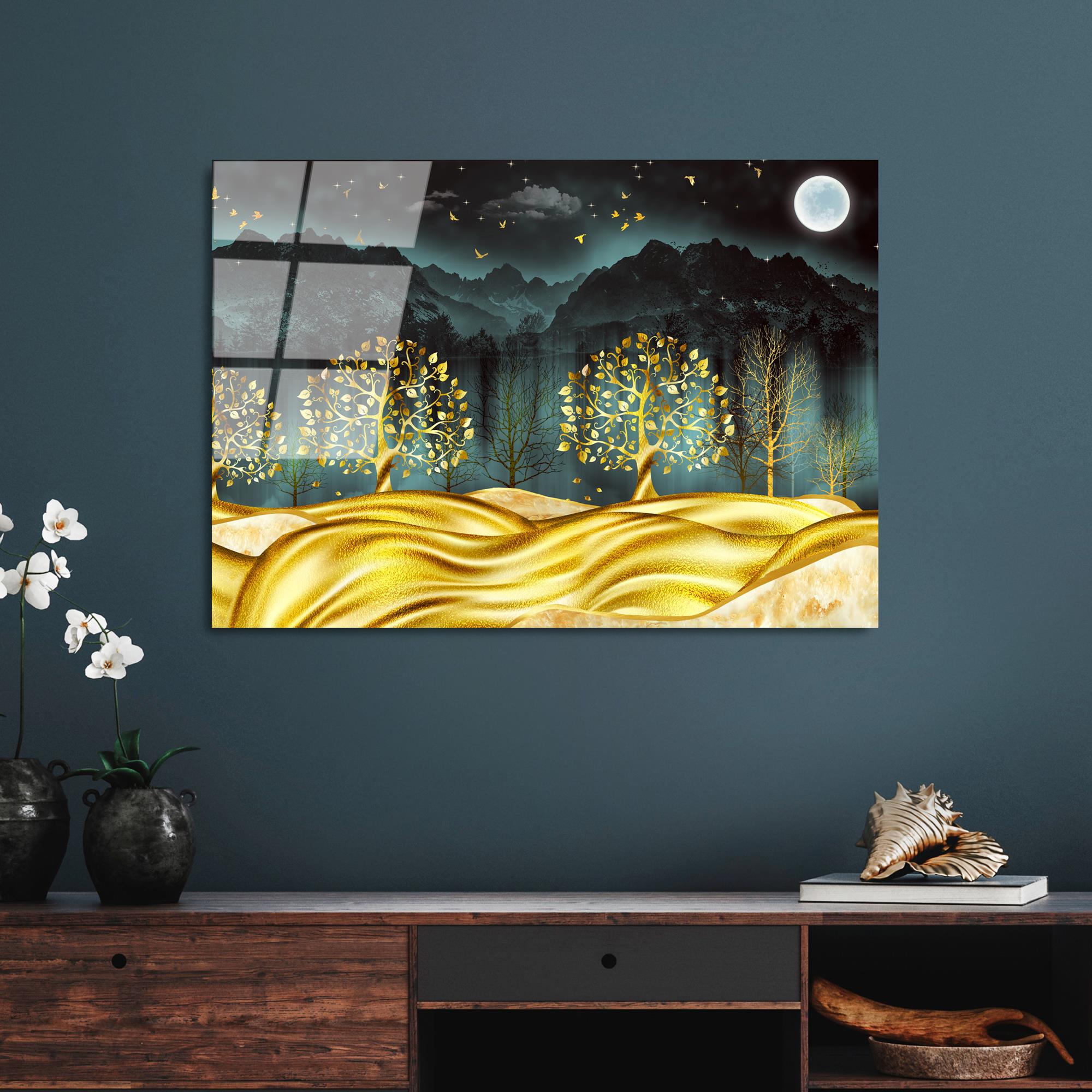 UV-382 Baskılı Cam Dikdörtgen Duvar Tablosu | ByLamp