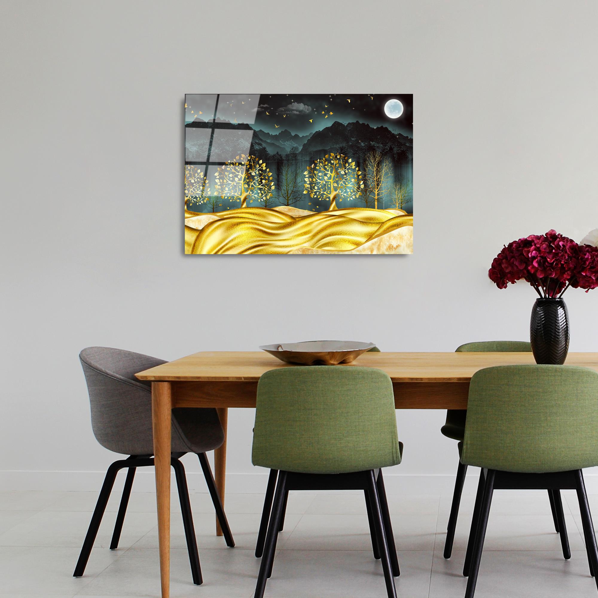 UV-382 Baskılı Cam Dikdörtgen Duvar Tablosu | ByLamp