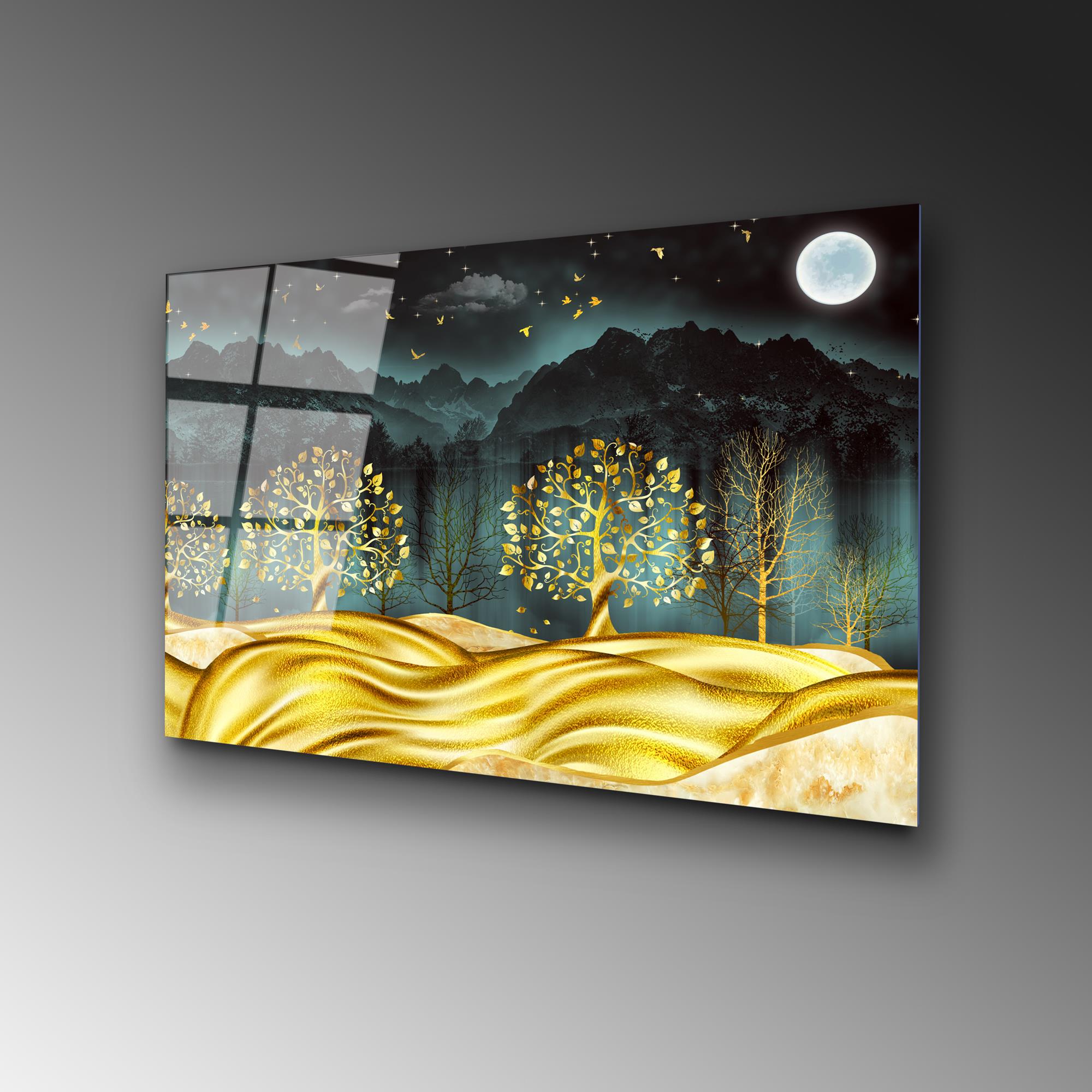 UV-382 Baskılı Cam Dikdörtgen Duvar Tablosu | ByLamp