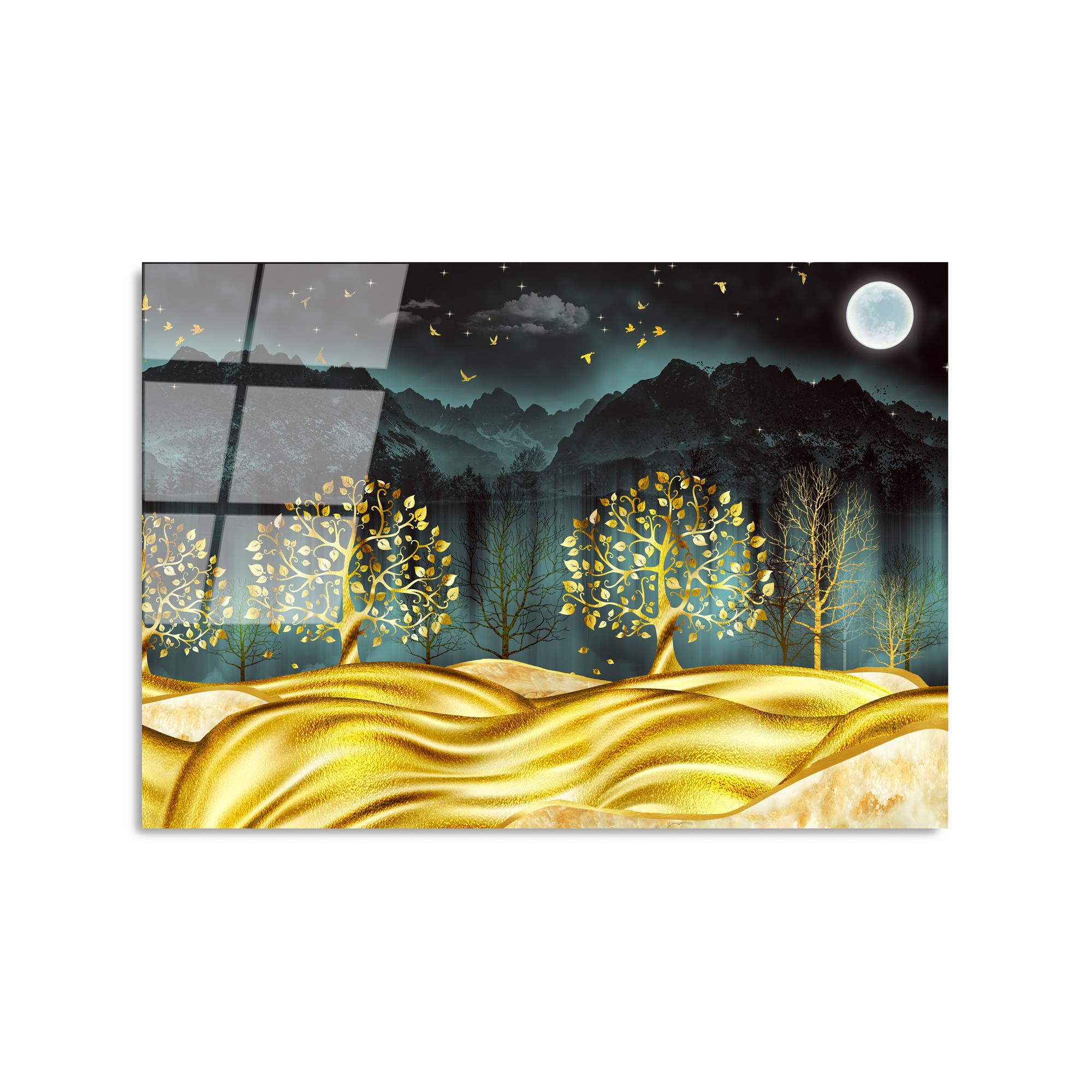 UV-382 Baskılı Cam Dikdörtgen Duvar Tablosu | ByLamp