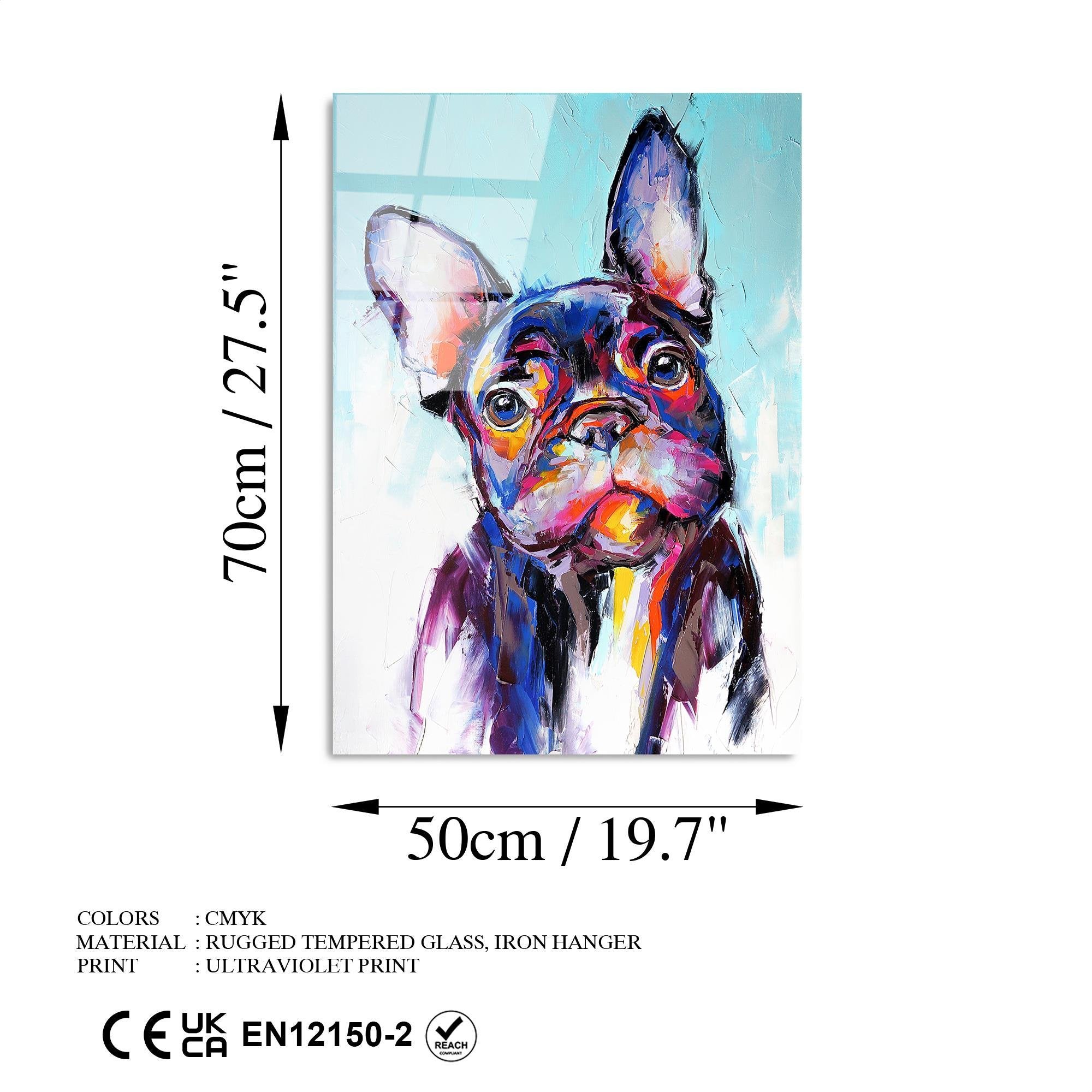 UV-383 Baskılı Cam Dikdörtgen Duvar Tablosu | ByLamp