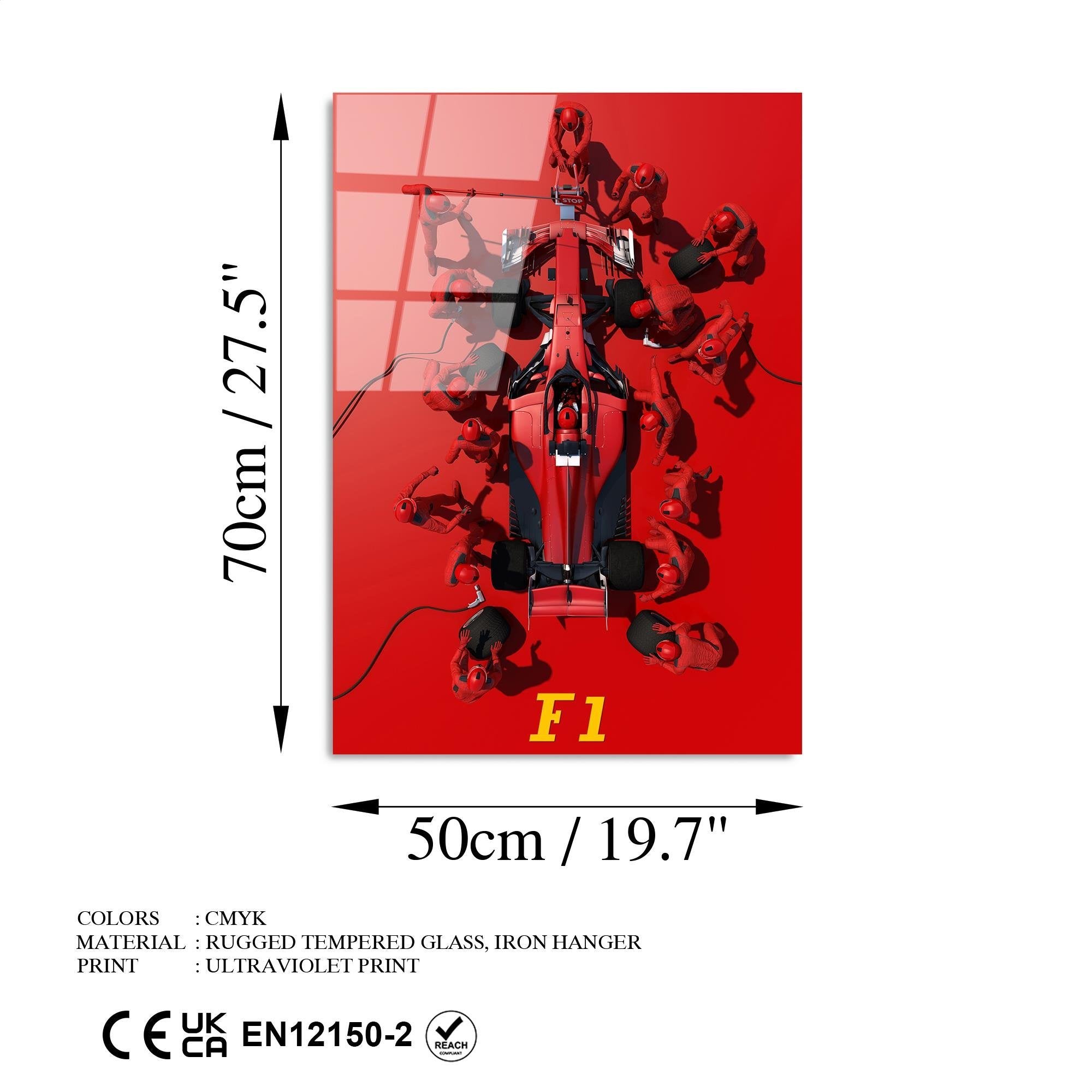 UV-384 Baskılı Cam Dikdörtgen Duvar Tablosu | ByLamp