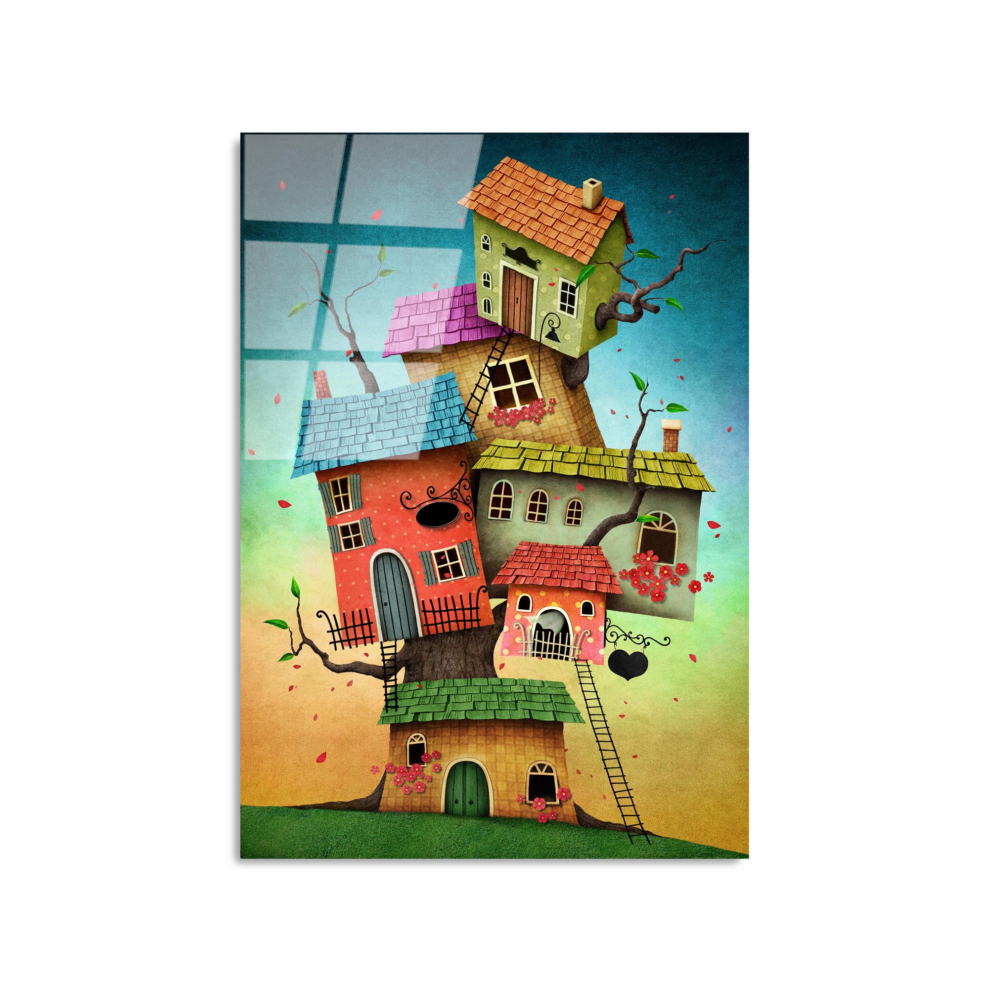 UV-388 Baskılı Cam Dikdörtgen Duvar Tablosu | ByLamp