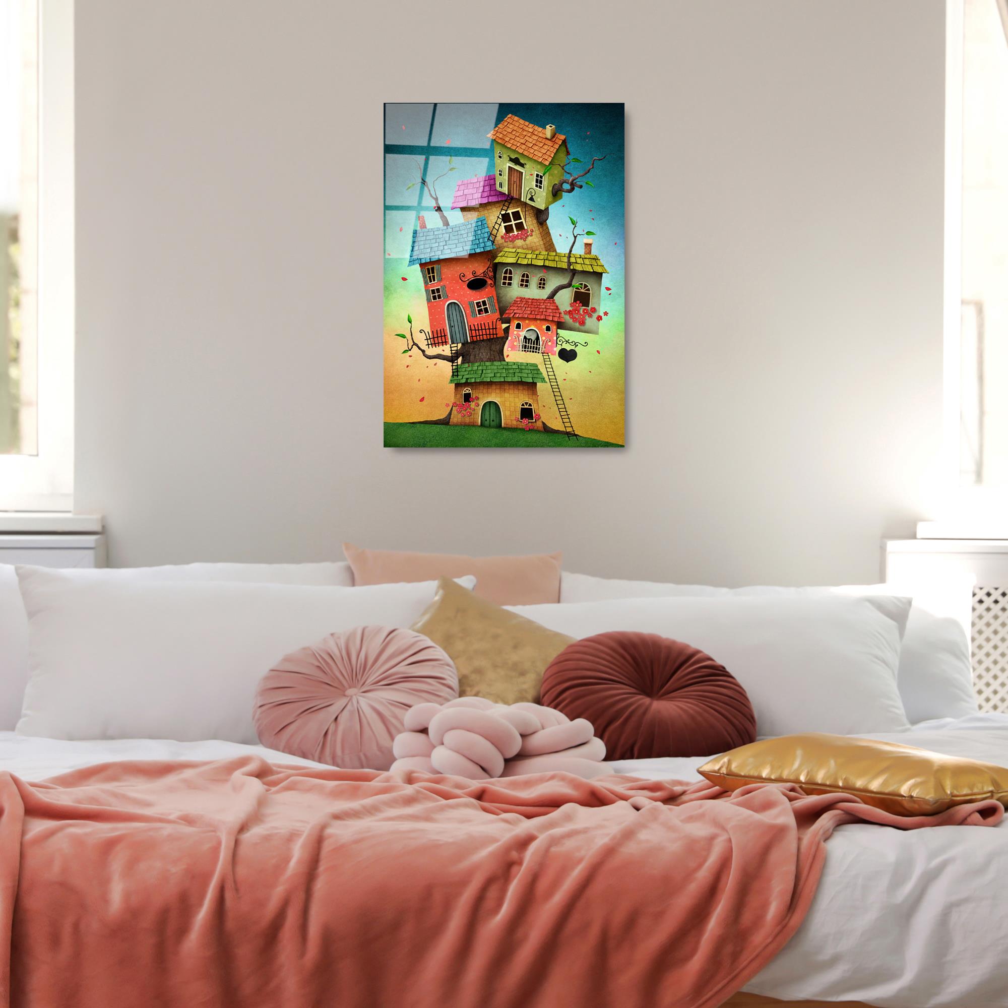 UV-388 Baskılı Cam Dikdörtgen Duvar Tablosu | ByLamp