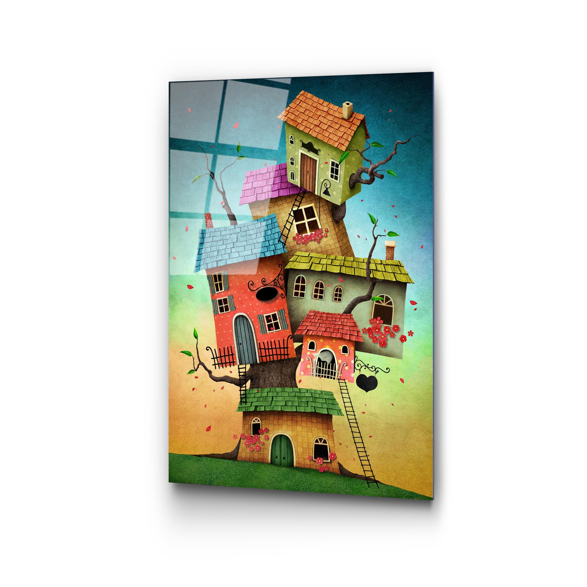 UV-388 Baskılı Cam Dikdörtgen Duvar Tablosu | ByLamp