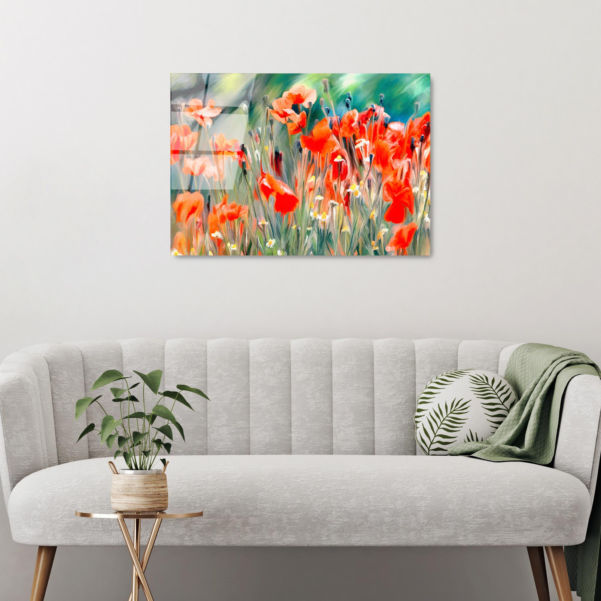 UV-389 Baskılı Cam Dikdörtgen Duvar Tablosu | ByLamp