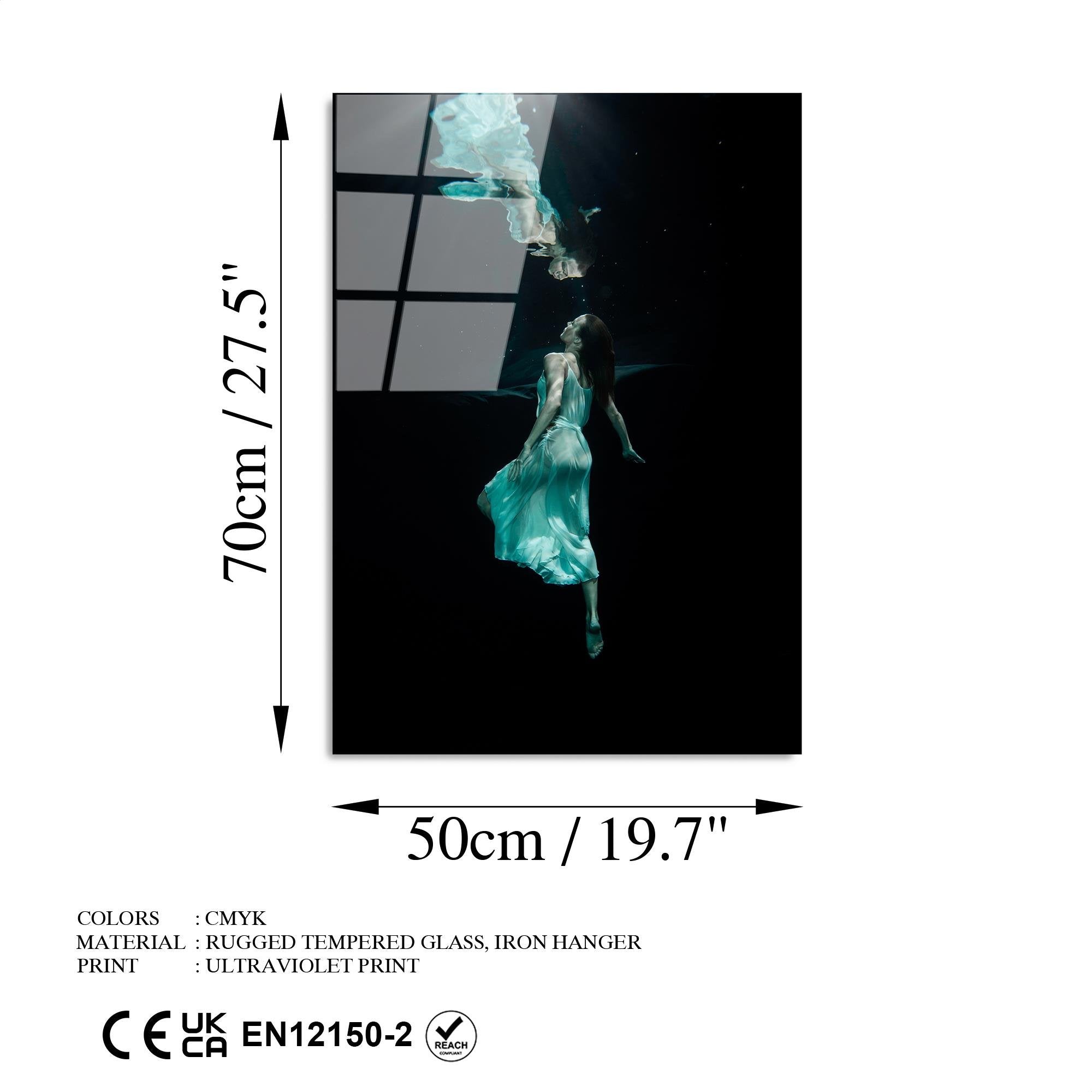 UV-390 Baskılı Cam Dikdörtgen Duvar Tablosu | ByLamp