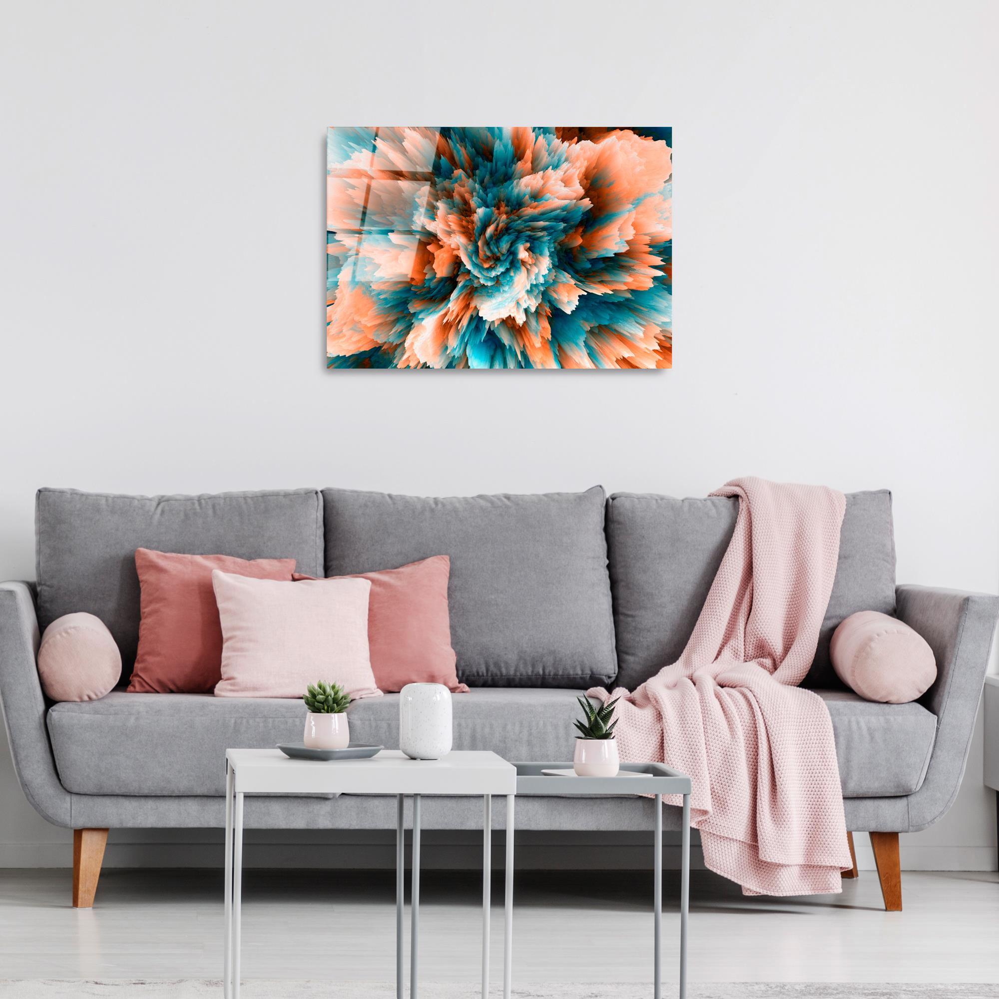 UV-391 Baskılı Cam Dikdörtgen Duvar Tablosu | ByLamp