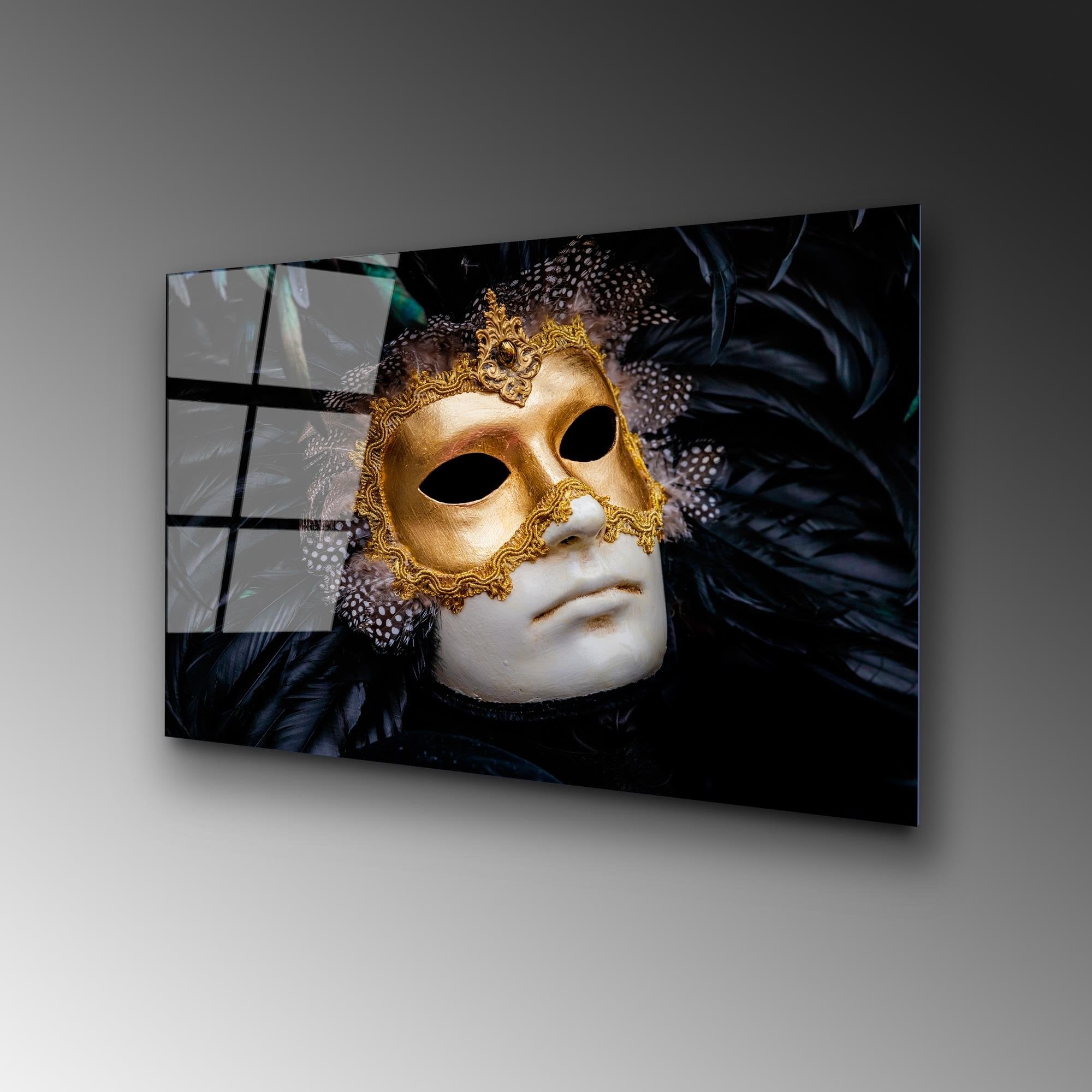 UV-392 Baskılı Cam Dikdörtgen Duvar Tablosu | ByLamp