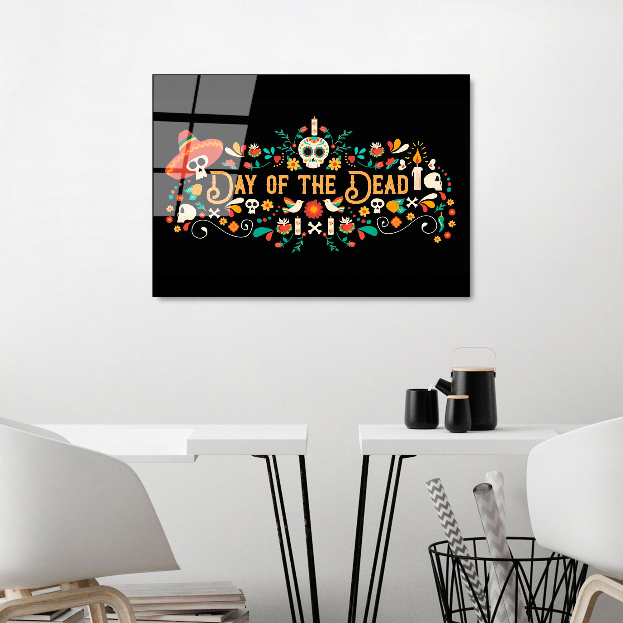 UV-393 Baskılı Cam Dikdörtgen Duvar Tablosu | ByLamp