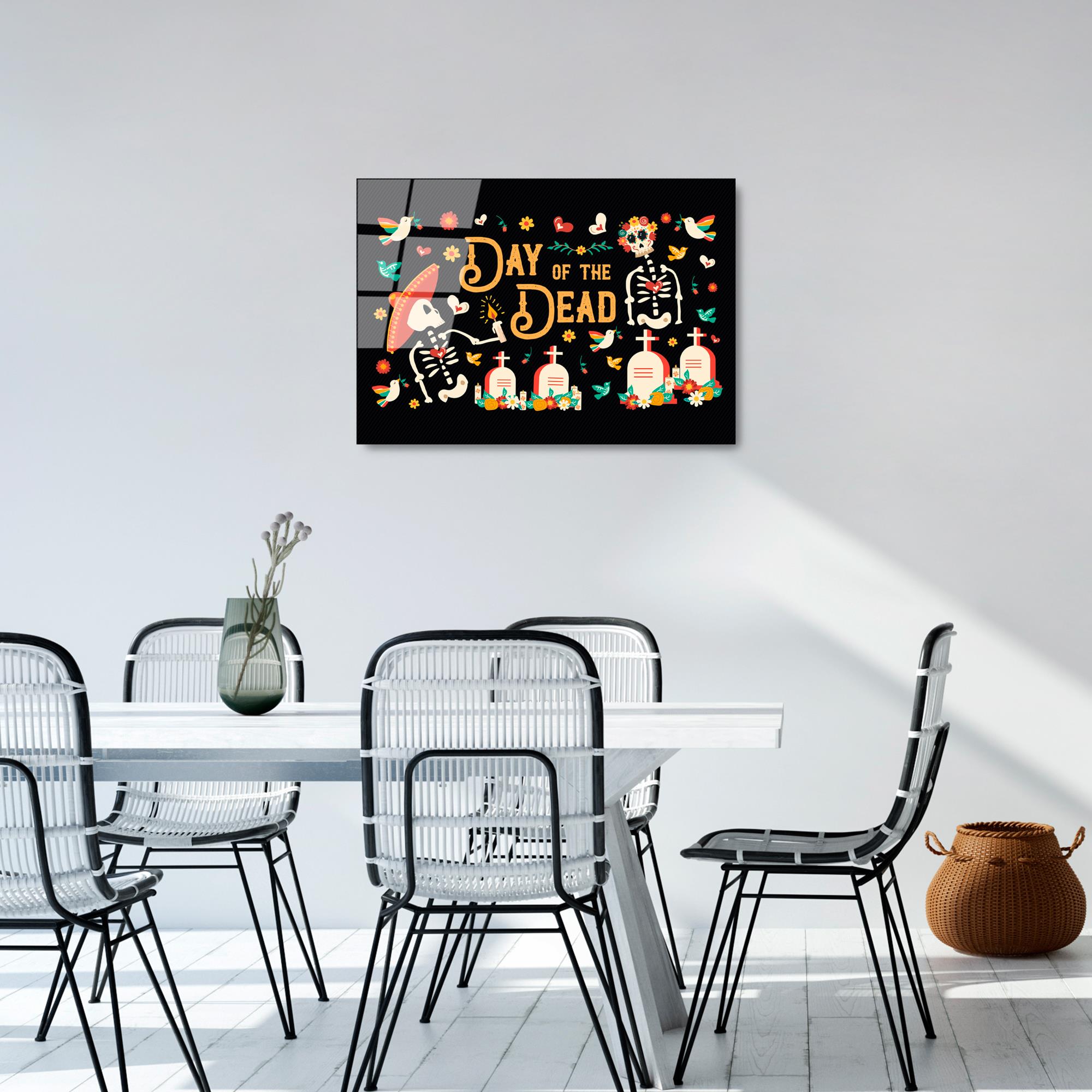 UV-394 Baskılı Cam Dikdörtgen Duvar Tablosu | ByLamp