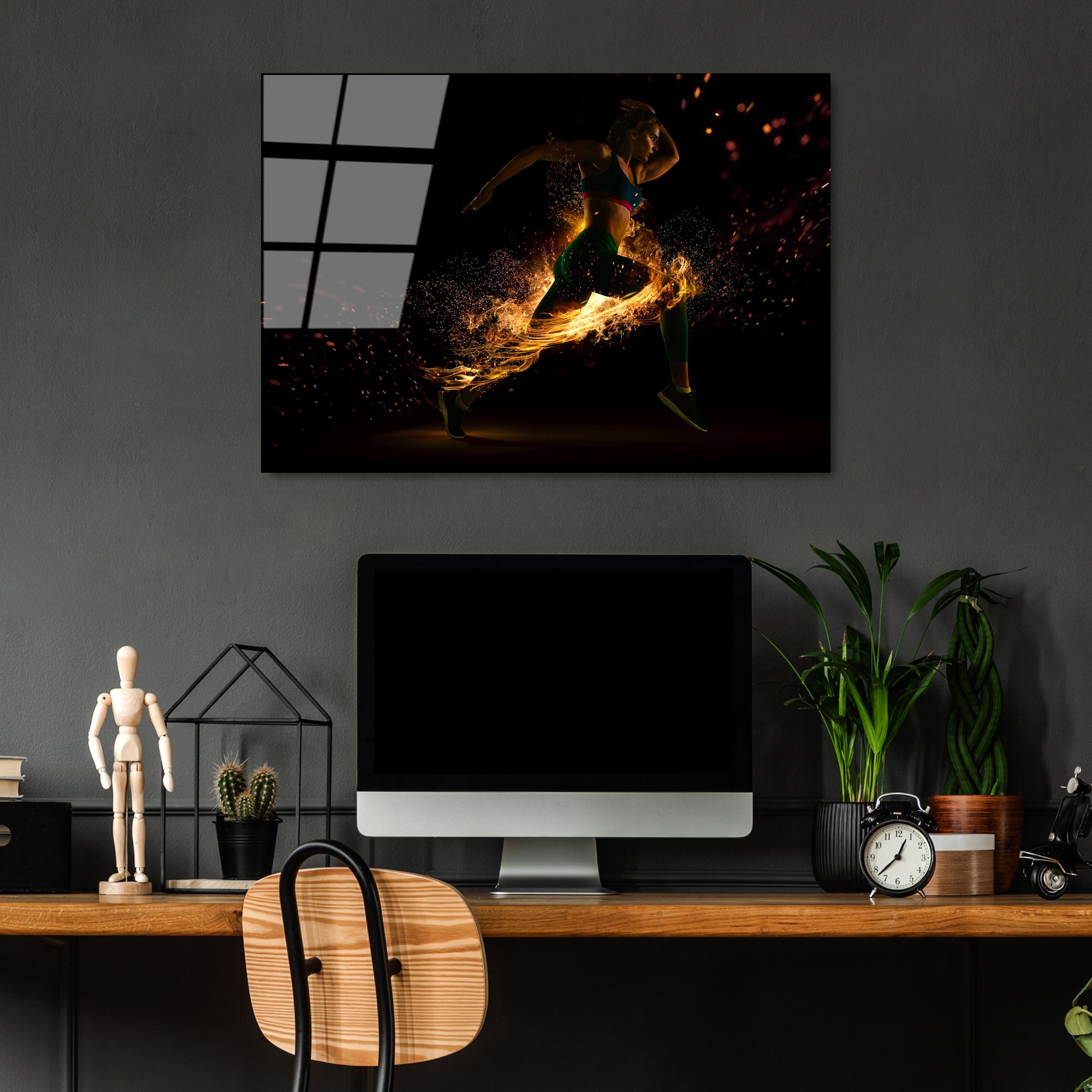 UV-401 Baskılı Cam Dikdörtgen Duvar Tablosu | ByLamp