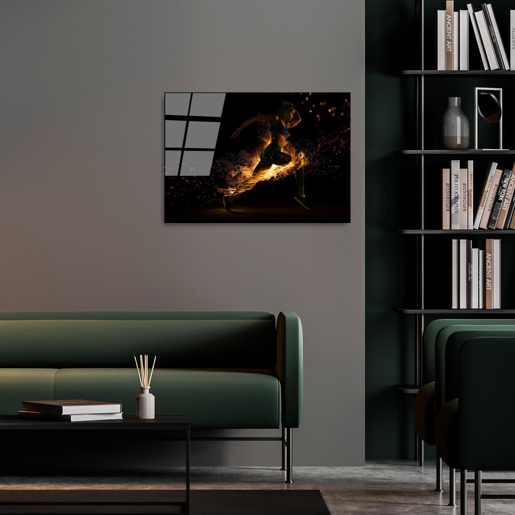 UV-401 Baskılı Cam Dikdörtgen Duvar Tablosu | ByLamp