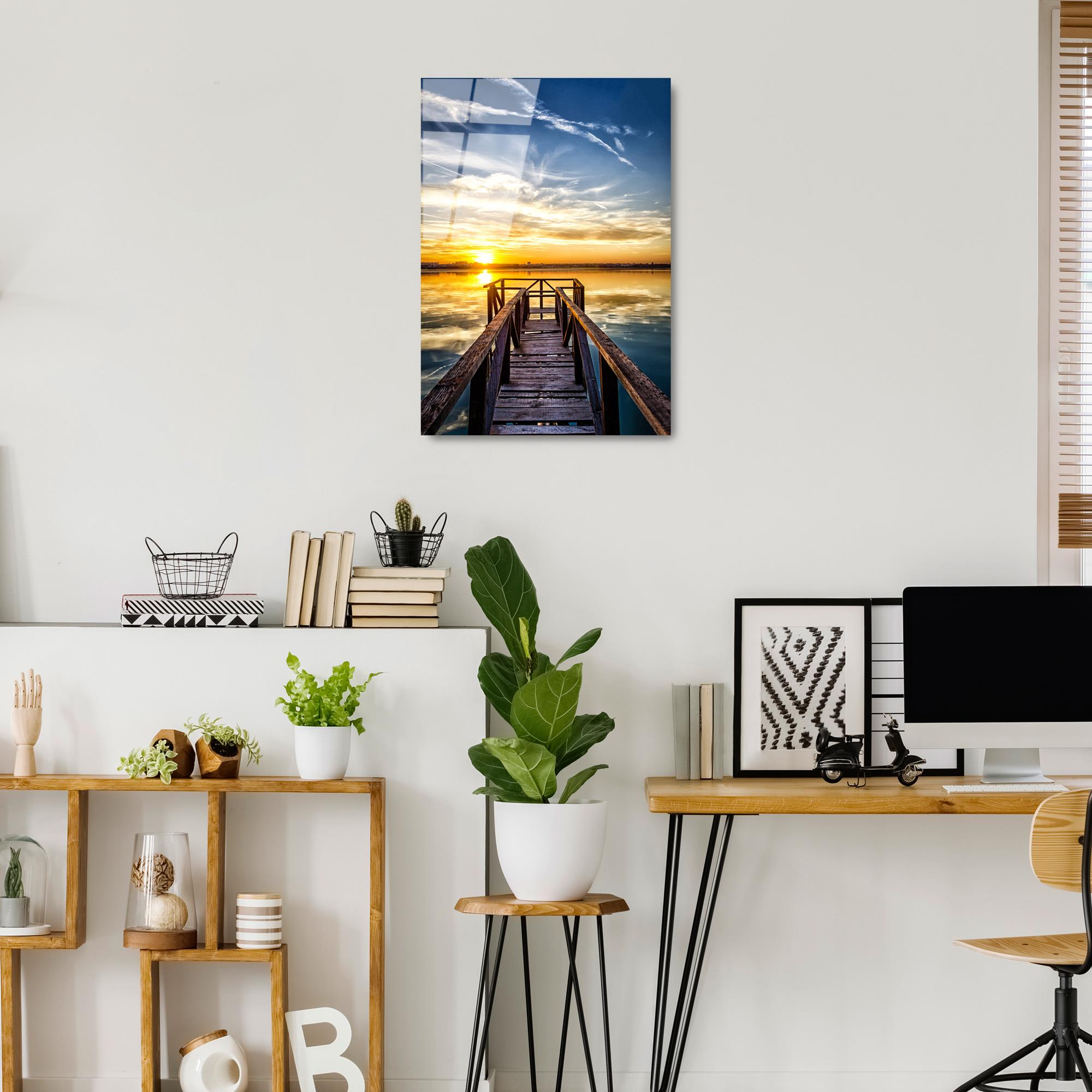 UV-402 Baskılı Cam Dikdörtgen Duvar Tablosu | ByLamp