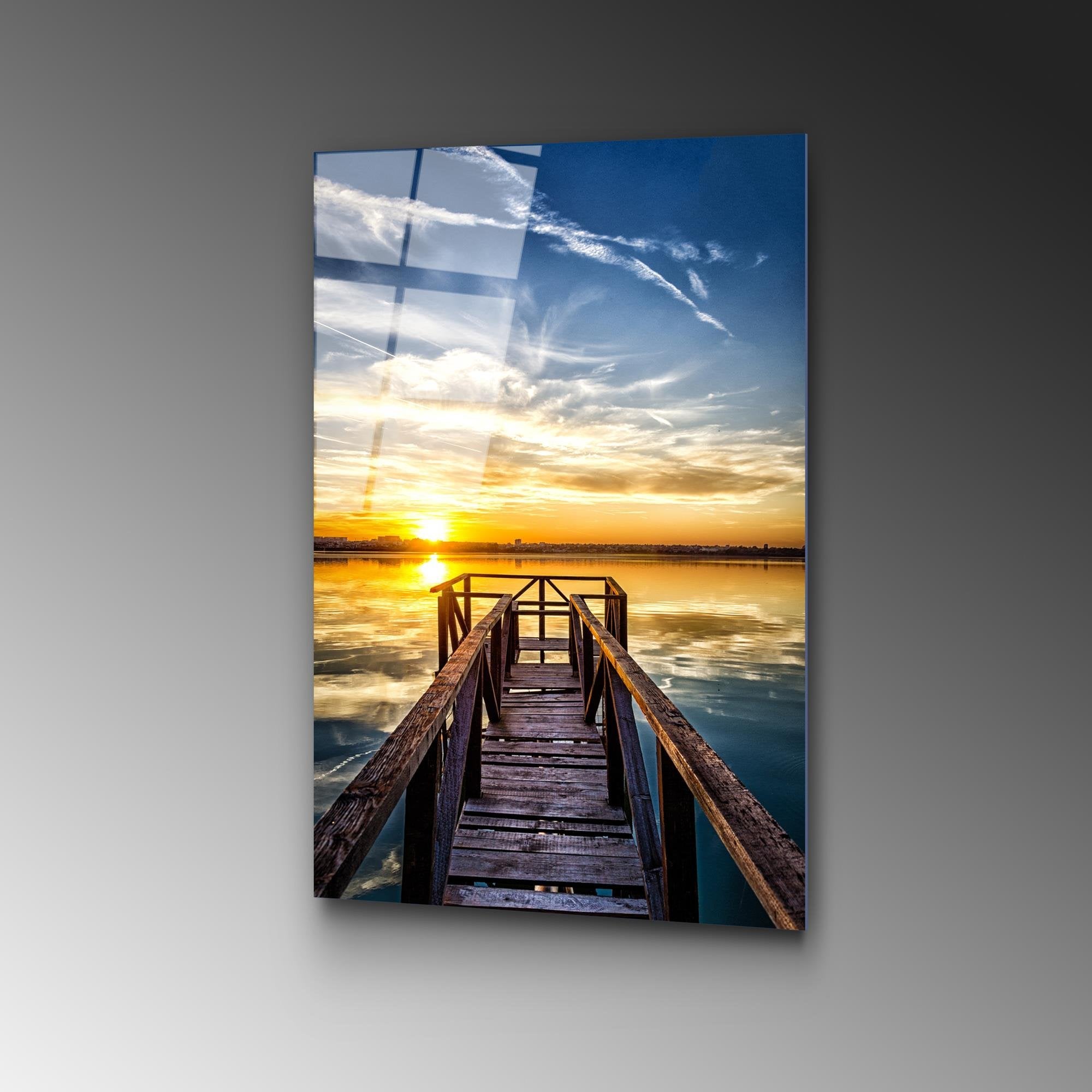 UV-402 Baskılı Cam Dikdörtgen Duvar Tablosu | ByLamp