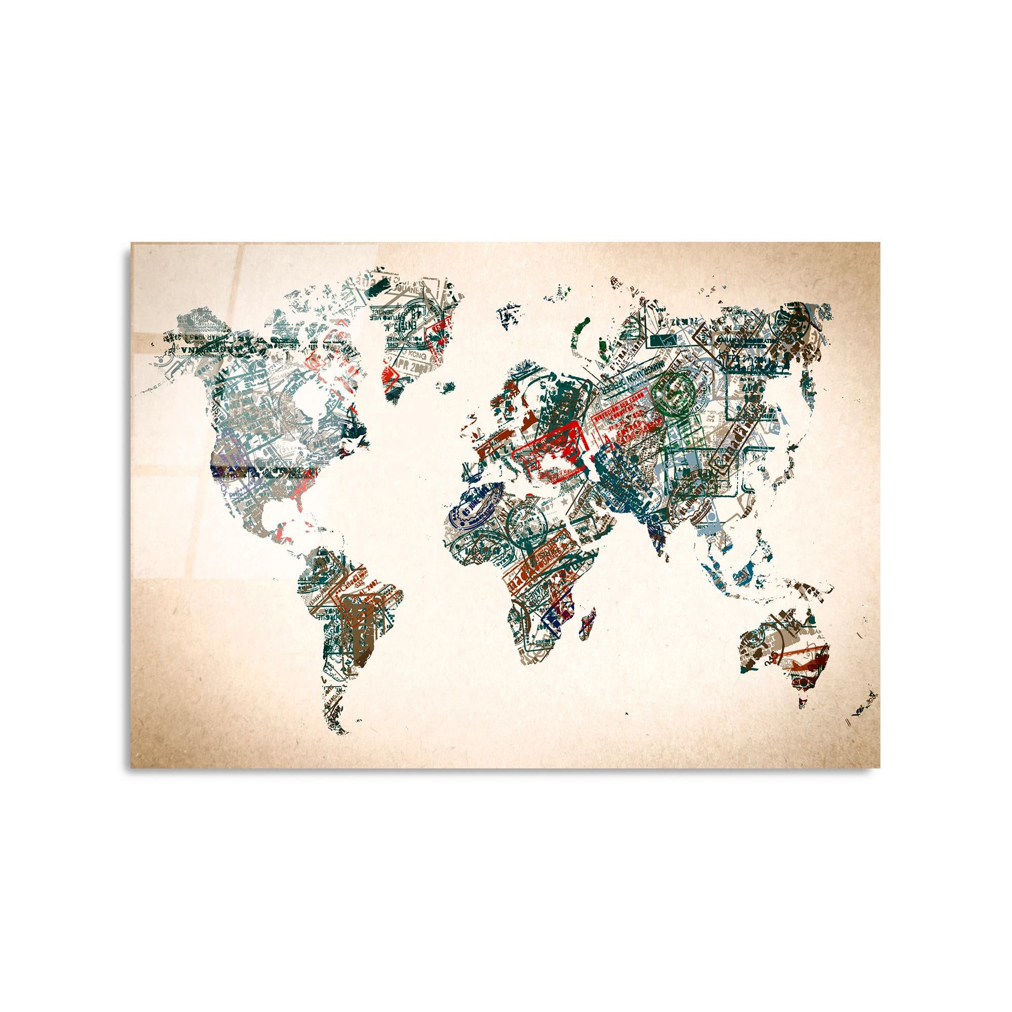 UV-407 Baskılı Cam Dikdörtgen Duvar Tablosu | ByLamp