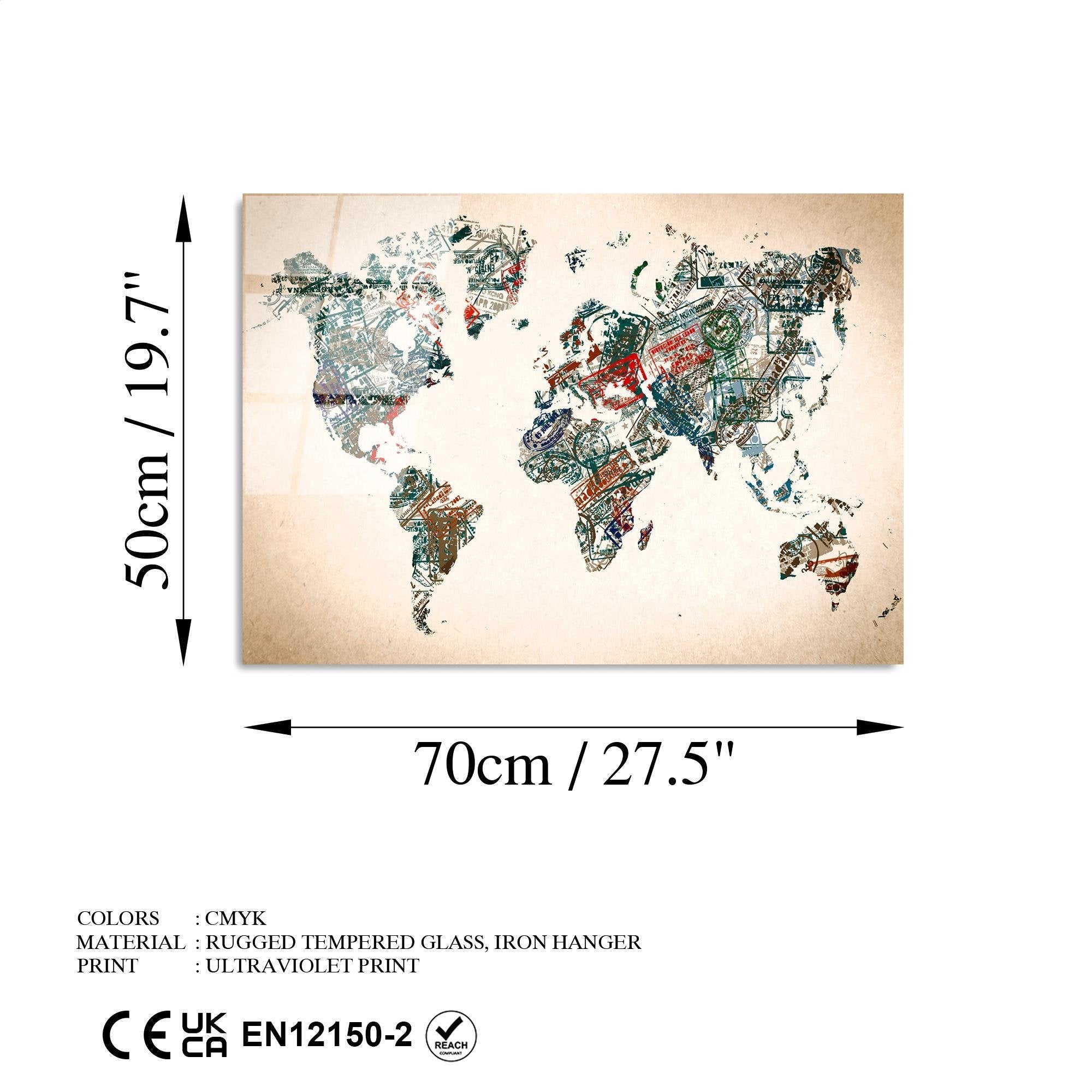 UV-407 Baskılı Cam Dikdörtgen Duvar Tablosu | ByLamp