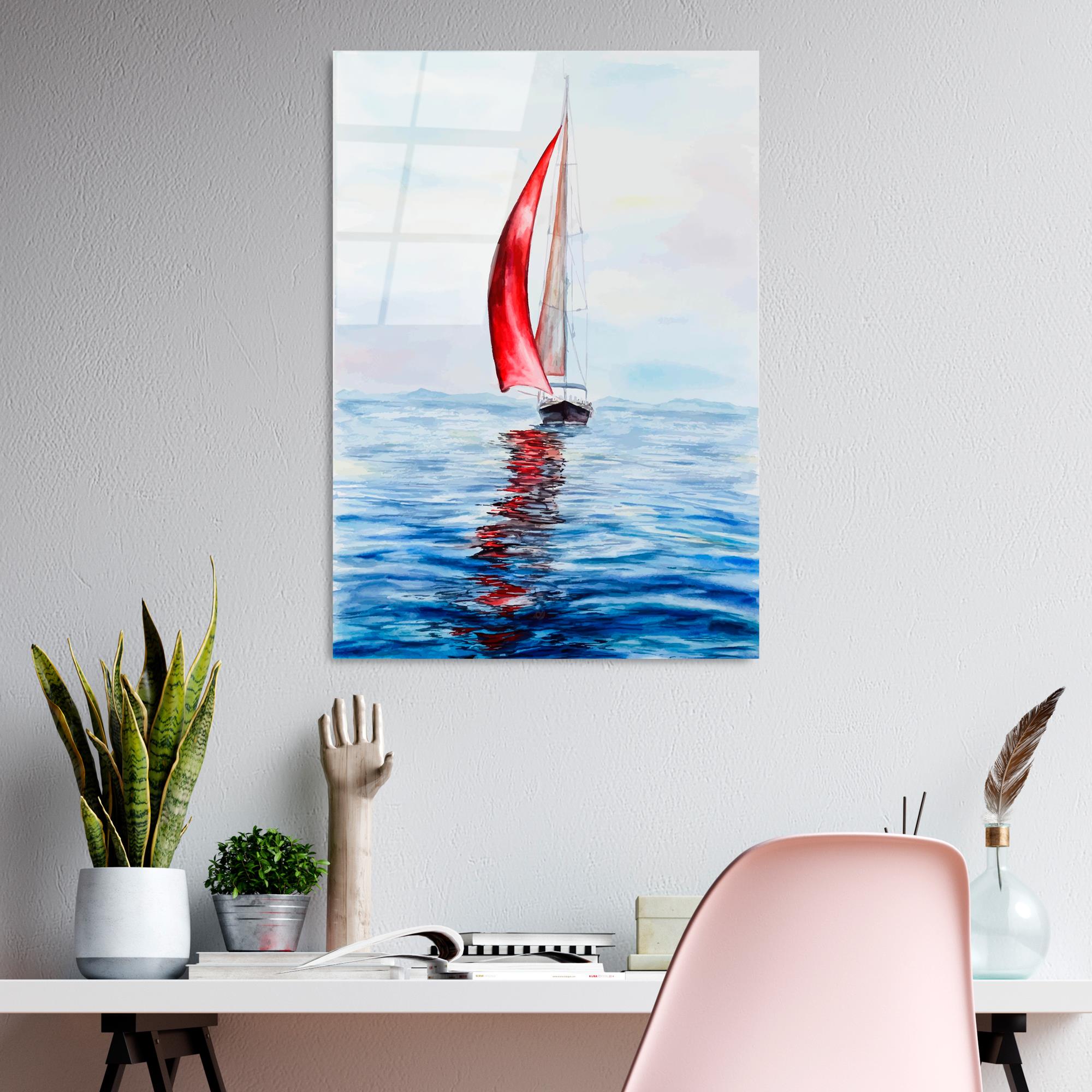 UV-411 Baskılı Cam Dikdörtgen Duvar Tablosu | ByLamp