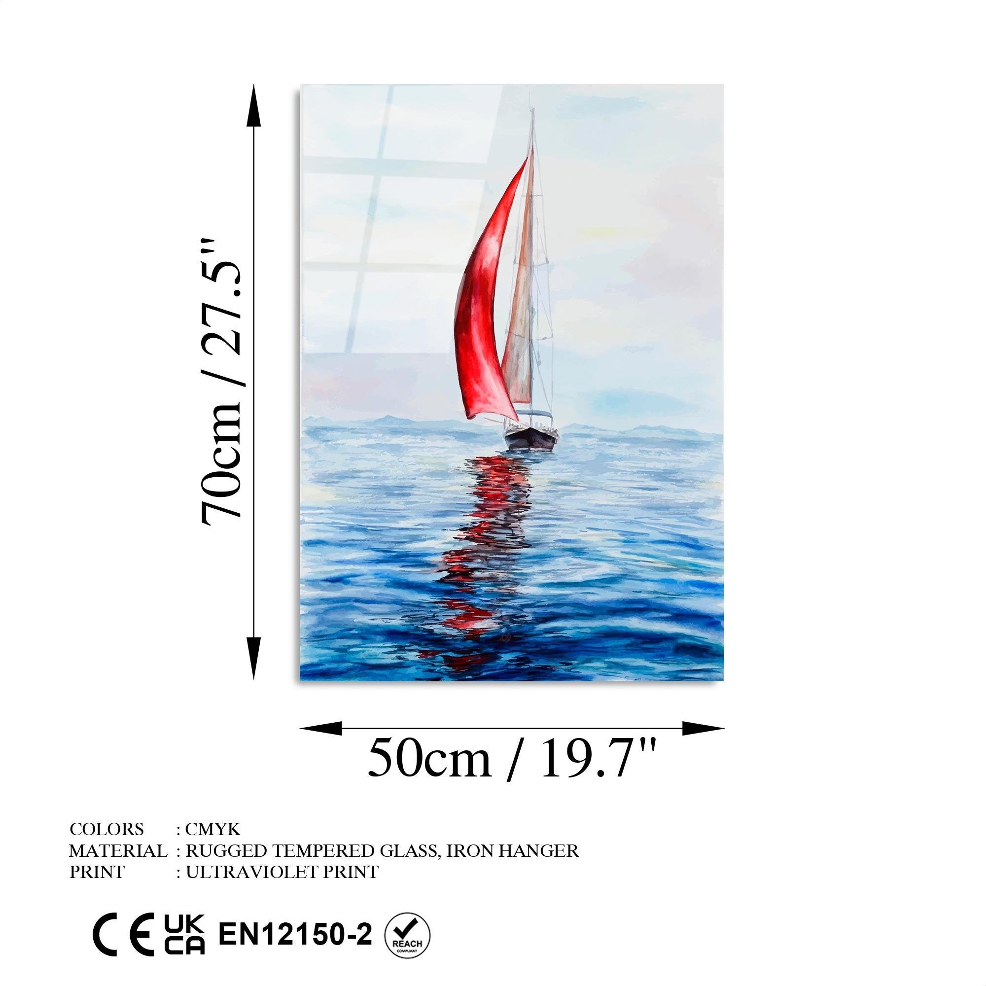 UV-411 Baskılı Cam Dikdörtgen Duvar Tablosu | ByLamp