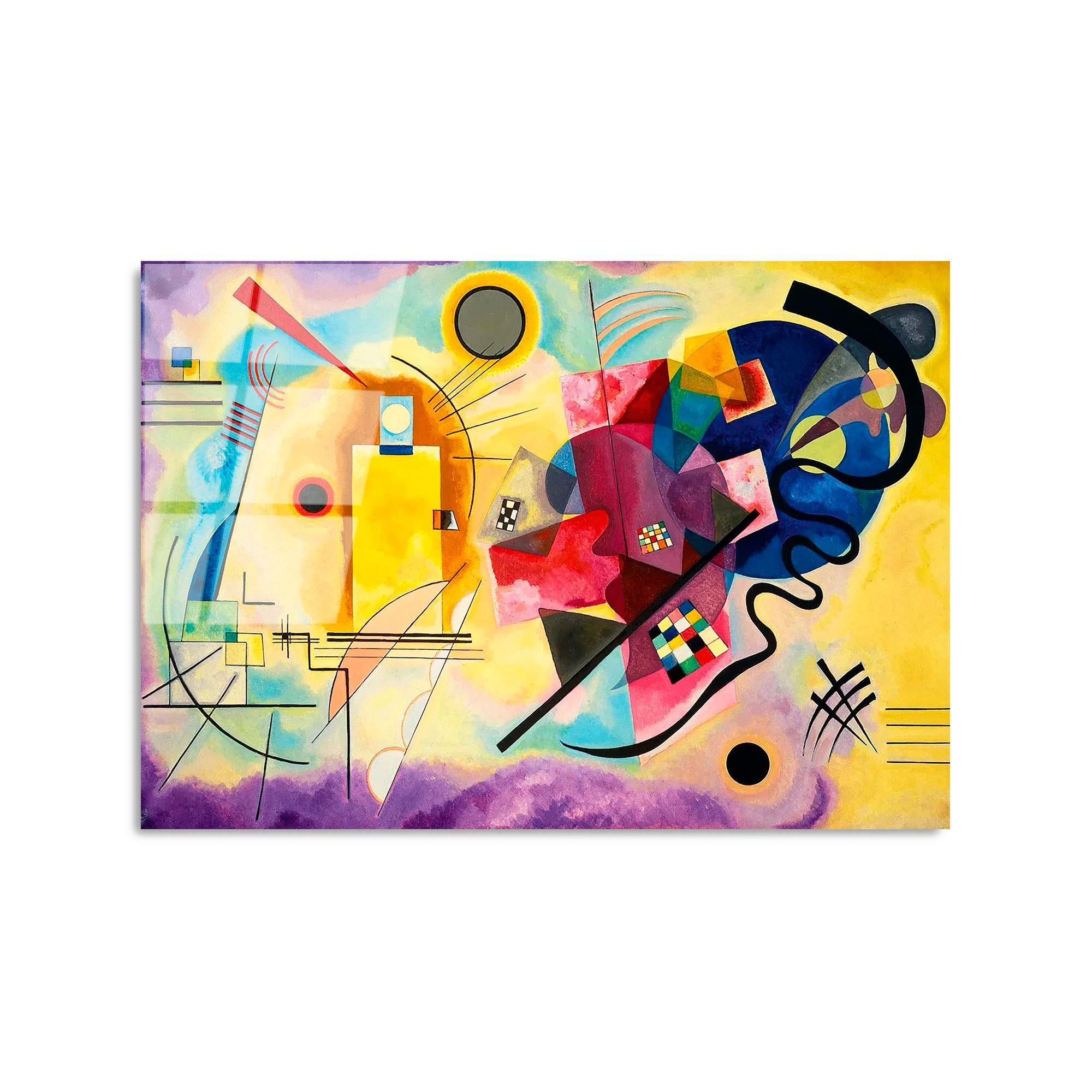 UV-413 Baskılı Cam Dikdörtgen Duvar Tablosu | ByLamp