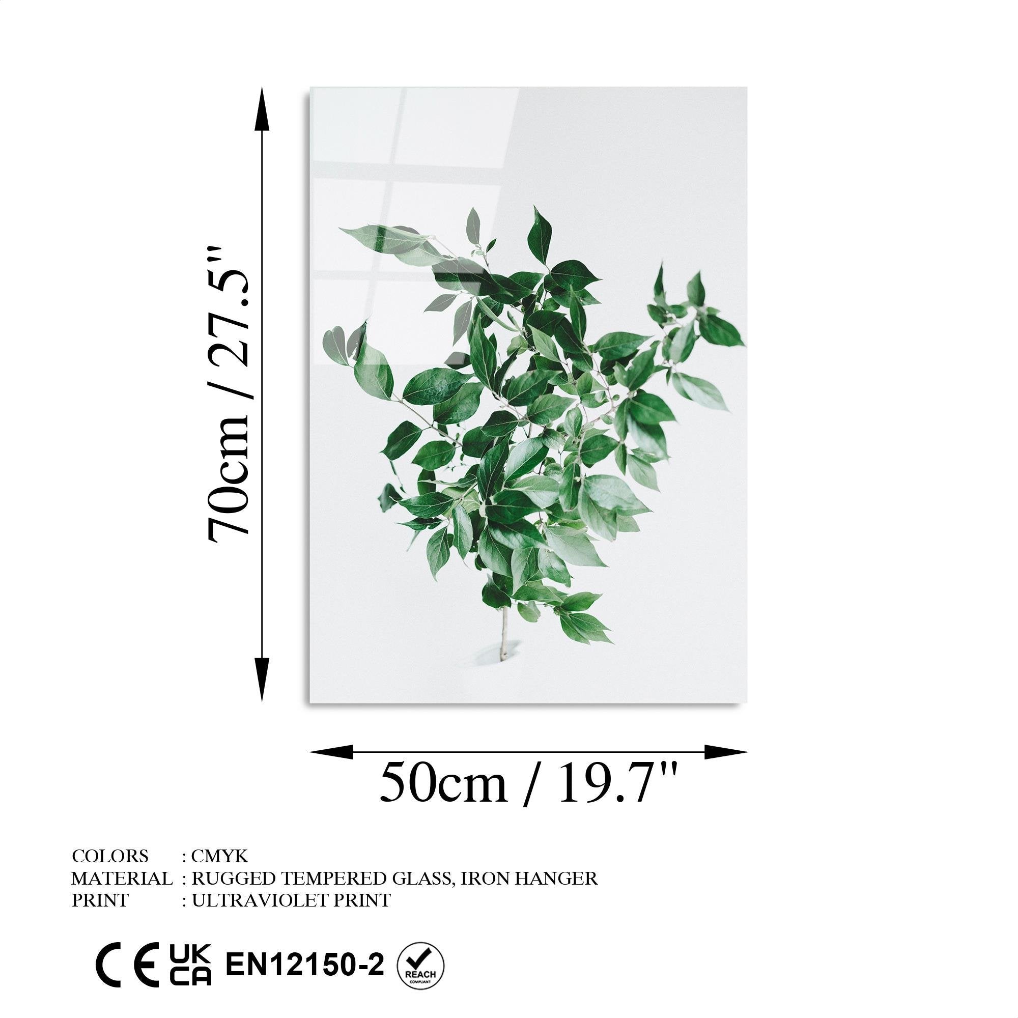 UV-414 Baskılı Cam Dikdörtgen Duvar Tablosu | ByLamp