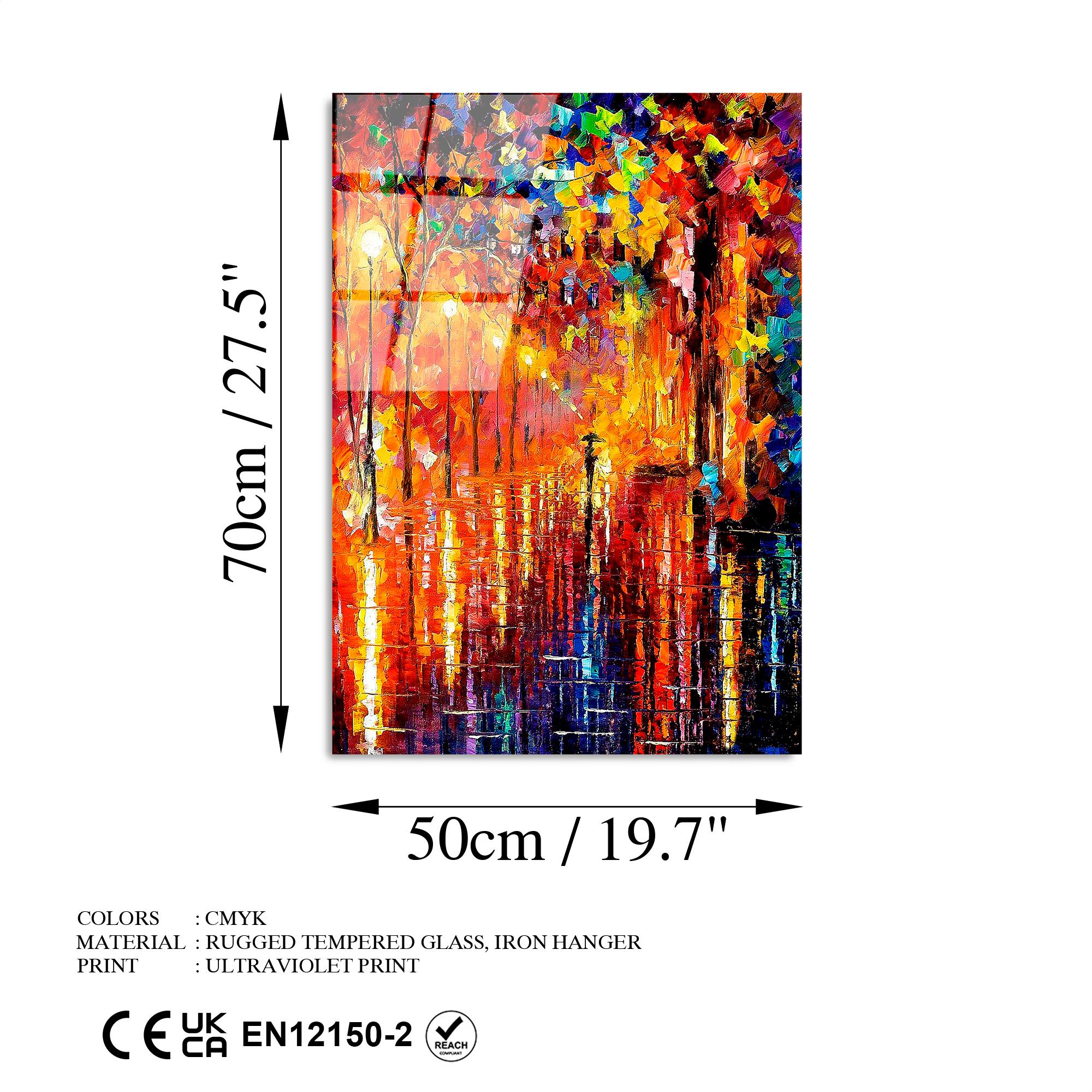 UV-416 Baskılı Cam Dikdörtgen Duvar Tablosu | ByLamp