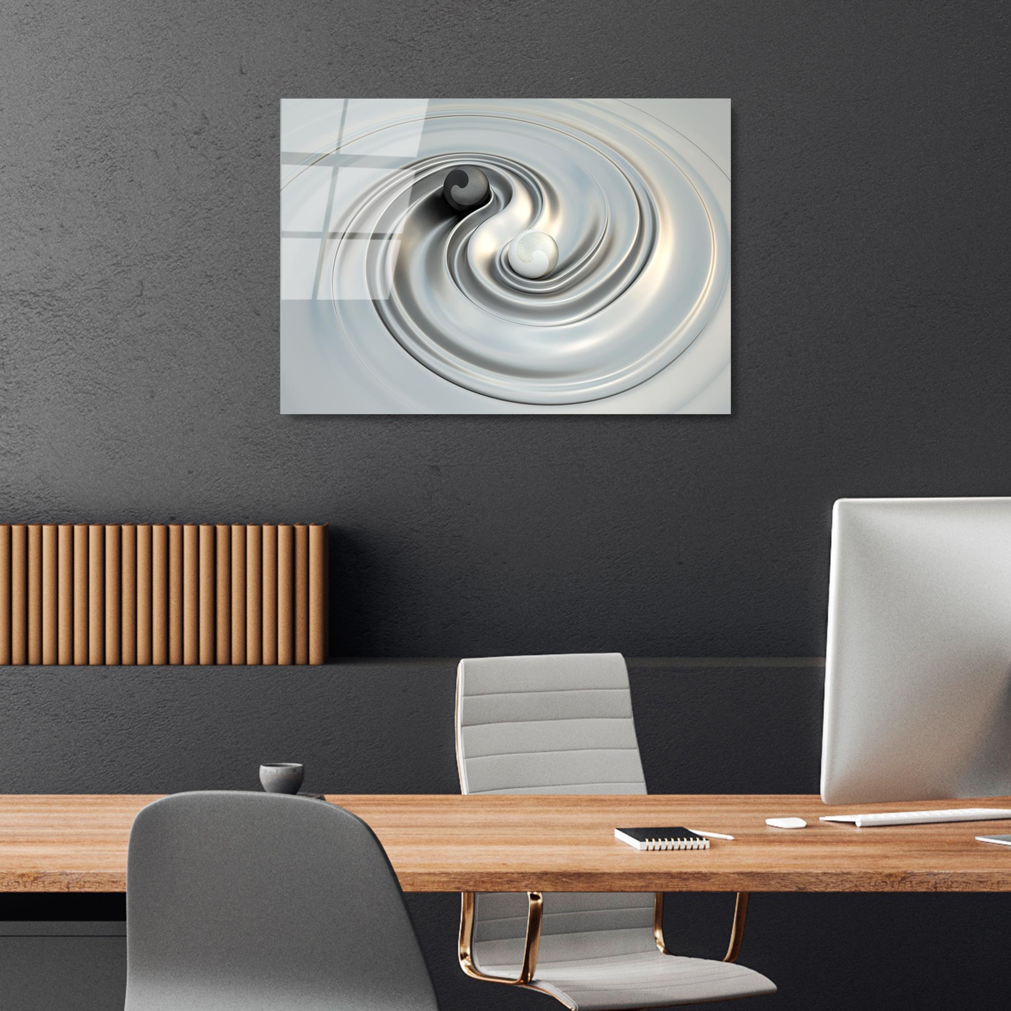 UV-418 Baskılı Cam Dikdörtgen Duvar Tablosu | ByLamp