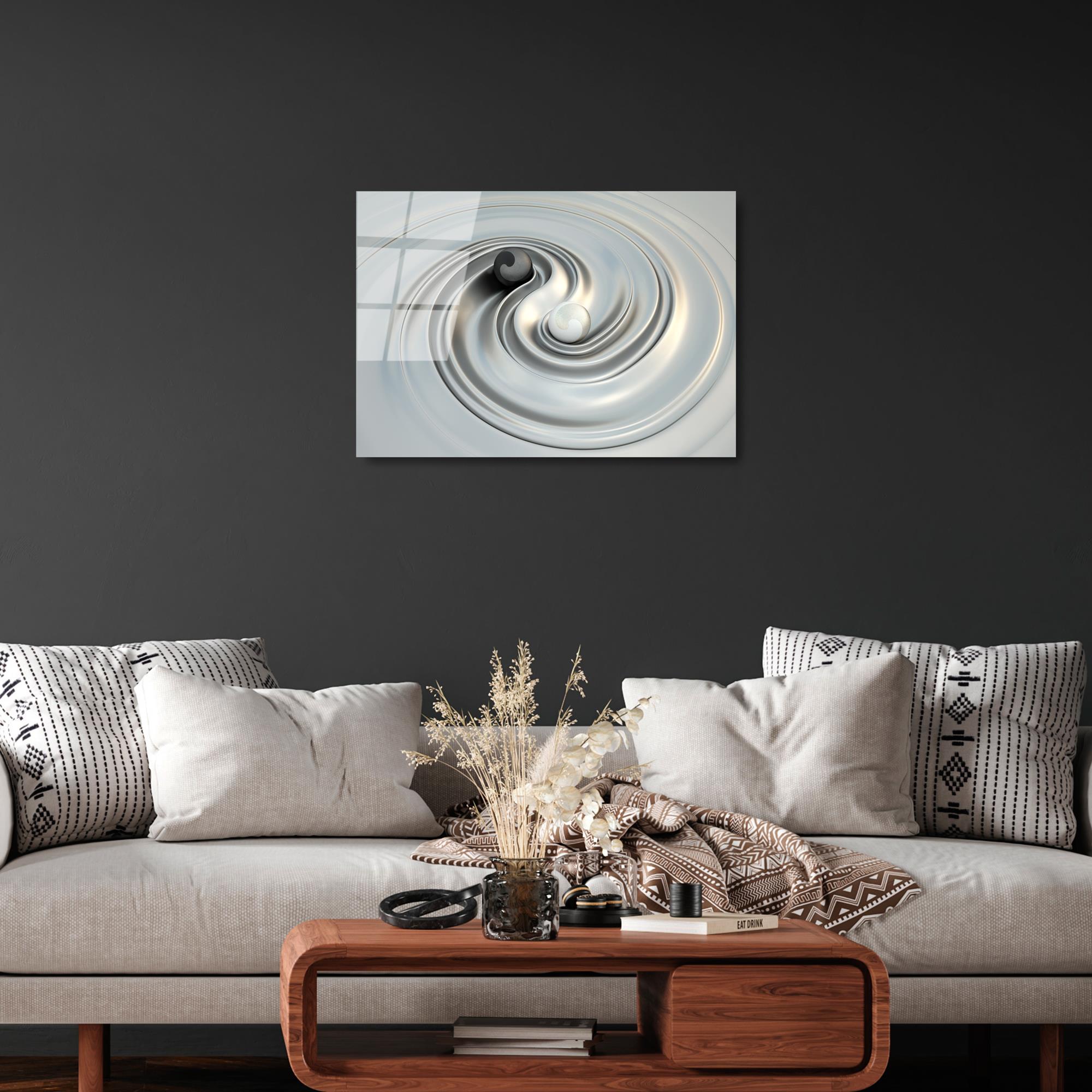 UV-418 Baskılı Cam Dikdörtgen Duvar Tablosu | ByLamp