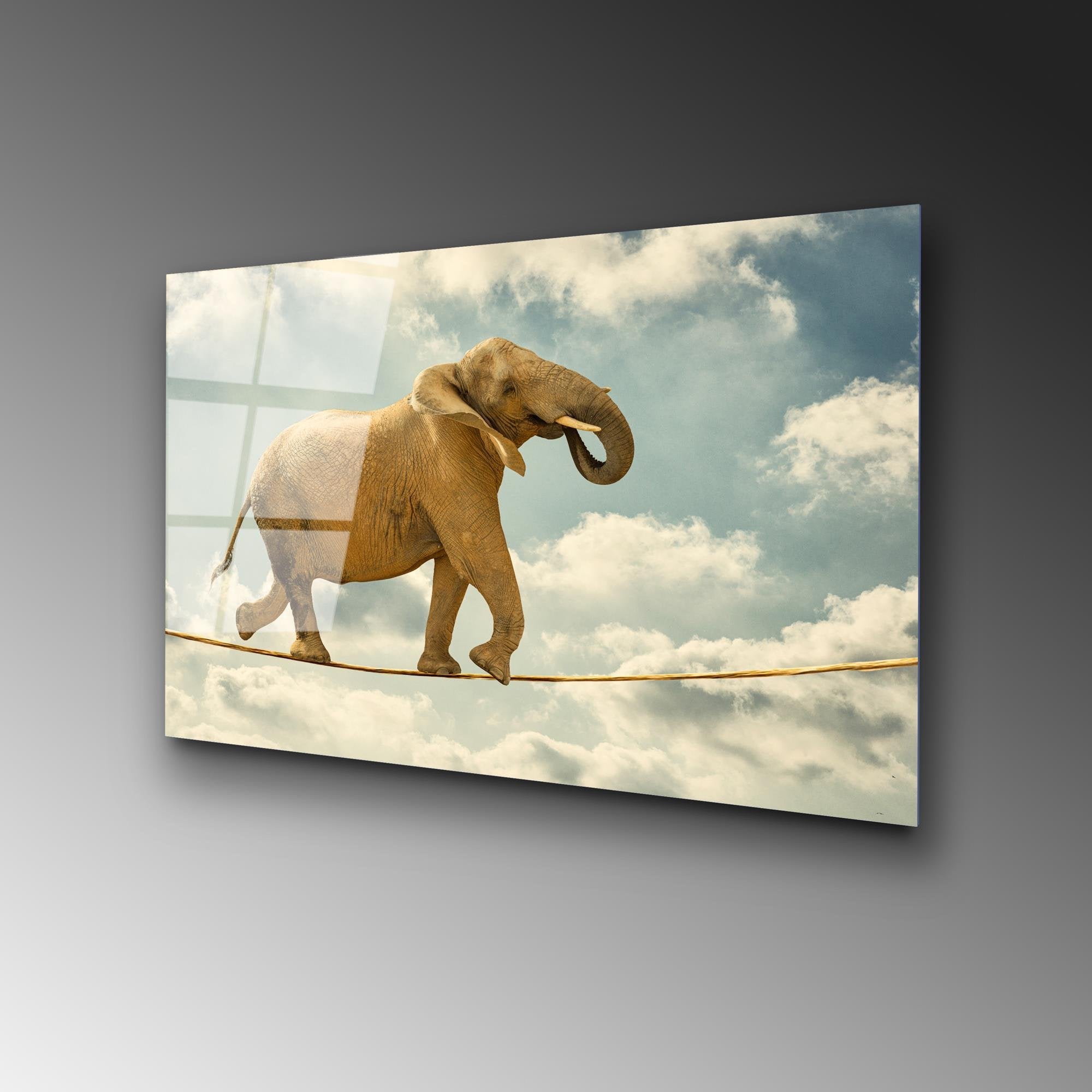 UV-419 Baskılı Cam Dikdörtgen Duvar Tablosu | ByLamp