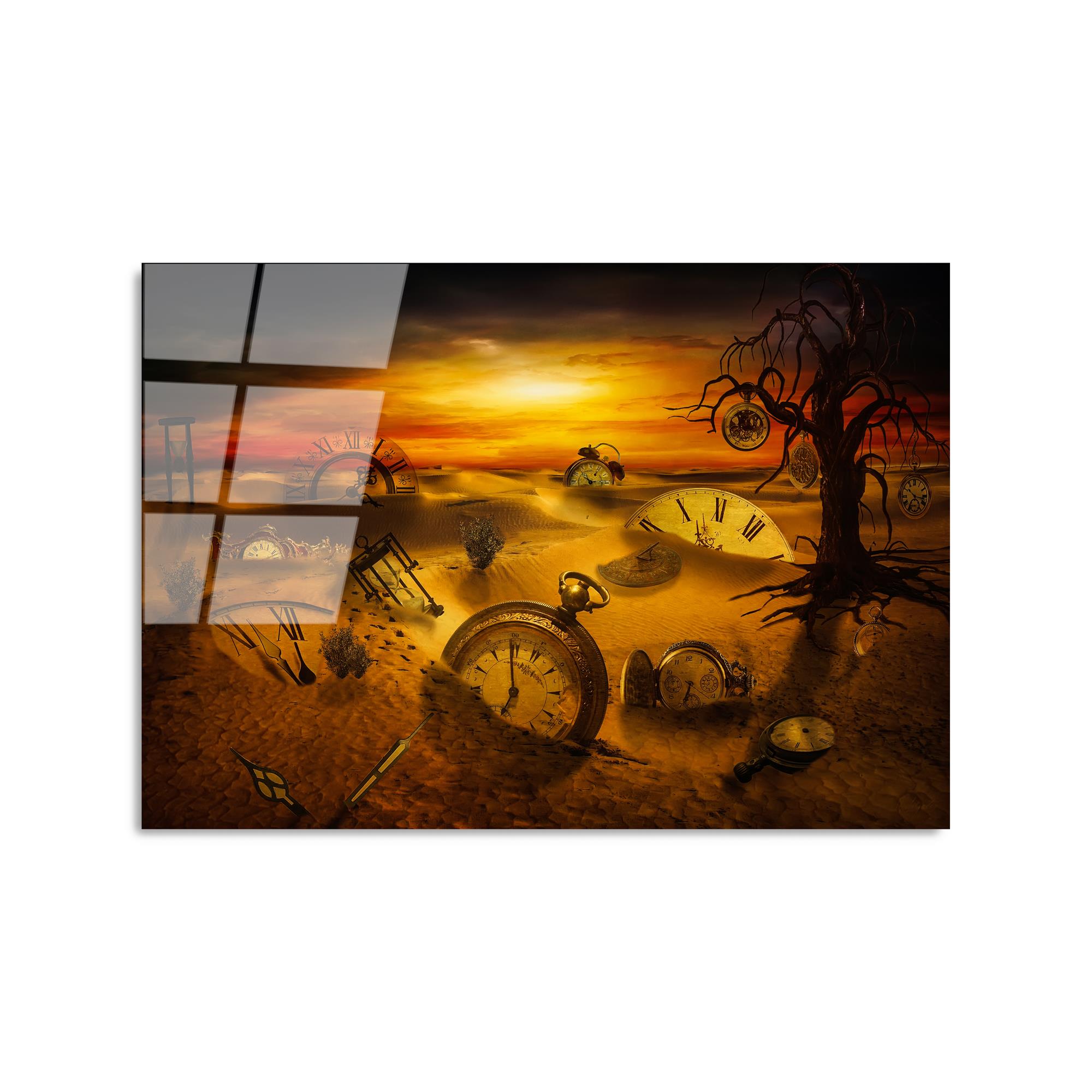 UV-420 Baskılı Cam Dikdörtgen Duvar Tablosu | ByLamp