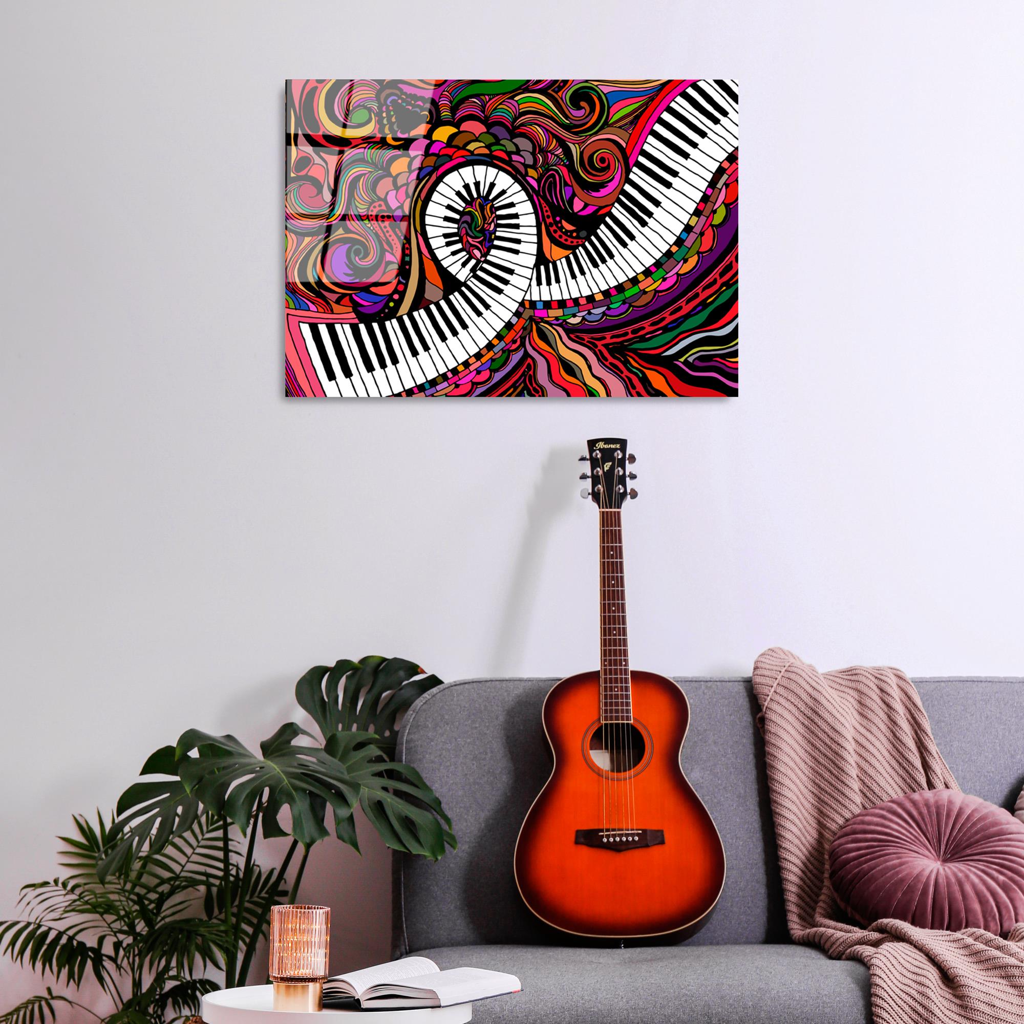 UV-429 Baskılı Cam Dikdörtgen Duvar Tablosu | ByLamp