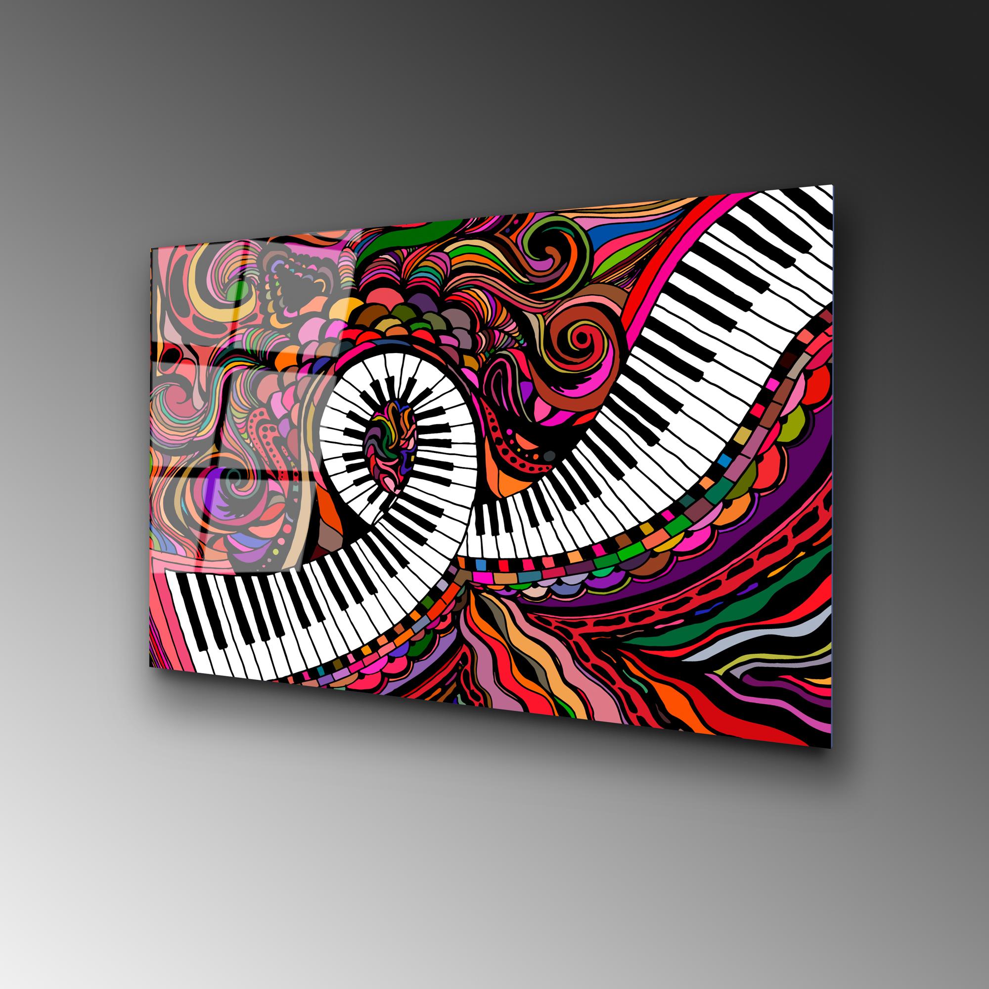 UV-429 Baskılı Cam Dikdörtgen Duvar Tablosu | ByLamp