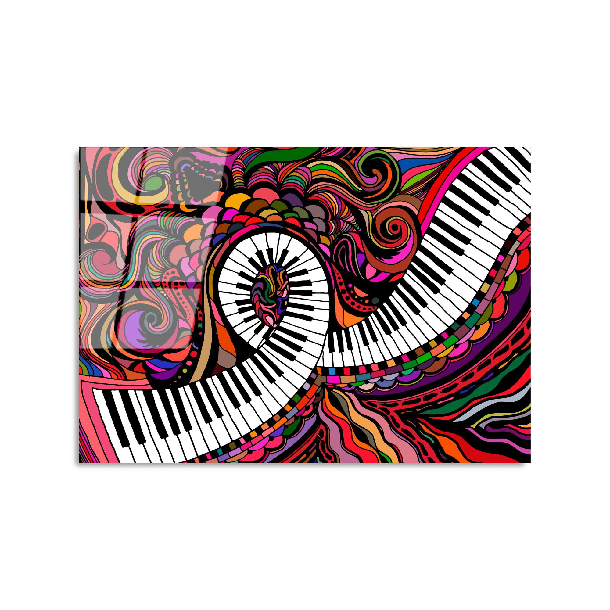 UV-429 Baskılı Cam Dikdörtgen Duvar Tablosu | ByLamp