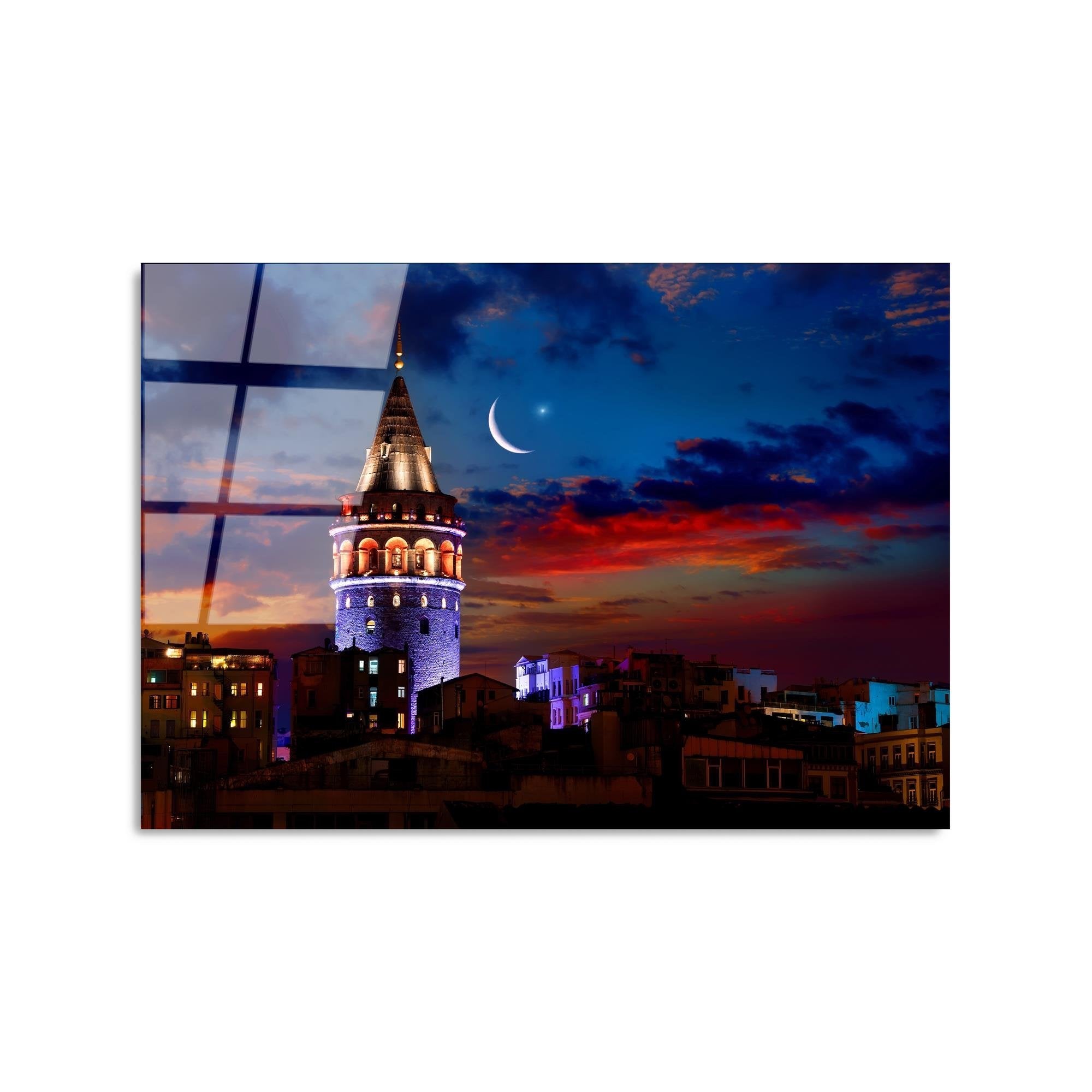 UV-430 Baskılı Cam Dikdörtgen Duvar Tablosu | ByLamp