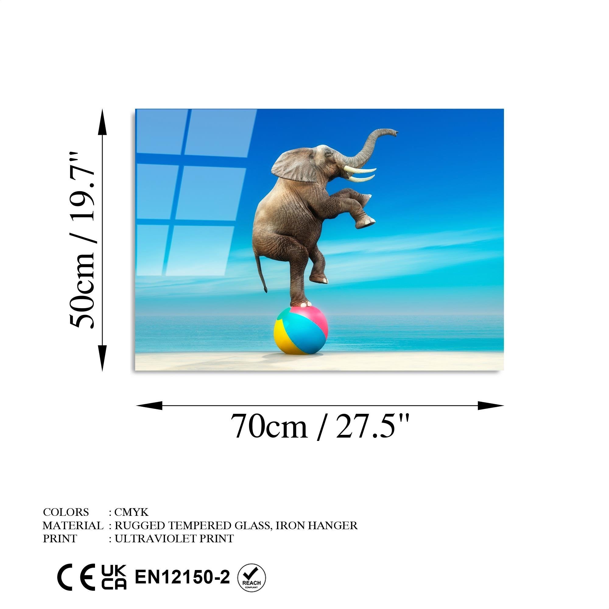 UV-431 Baskılı Cam Dikdörtgen Duvar Tablosu | ByLamp