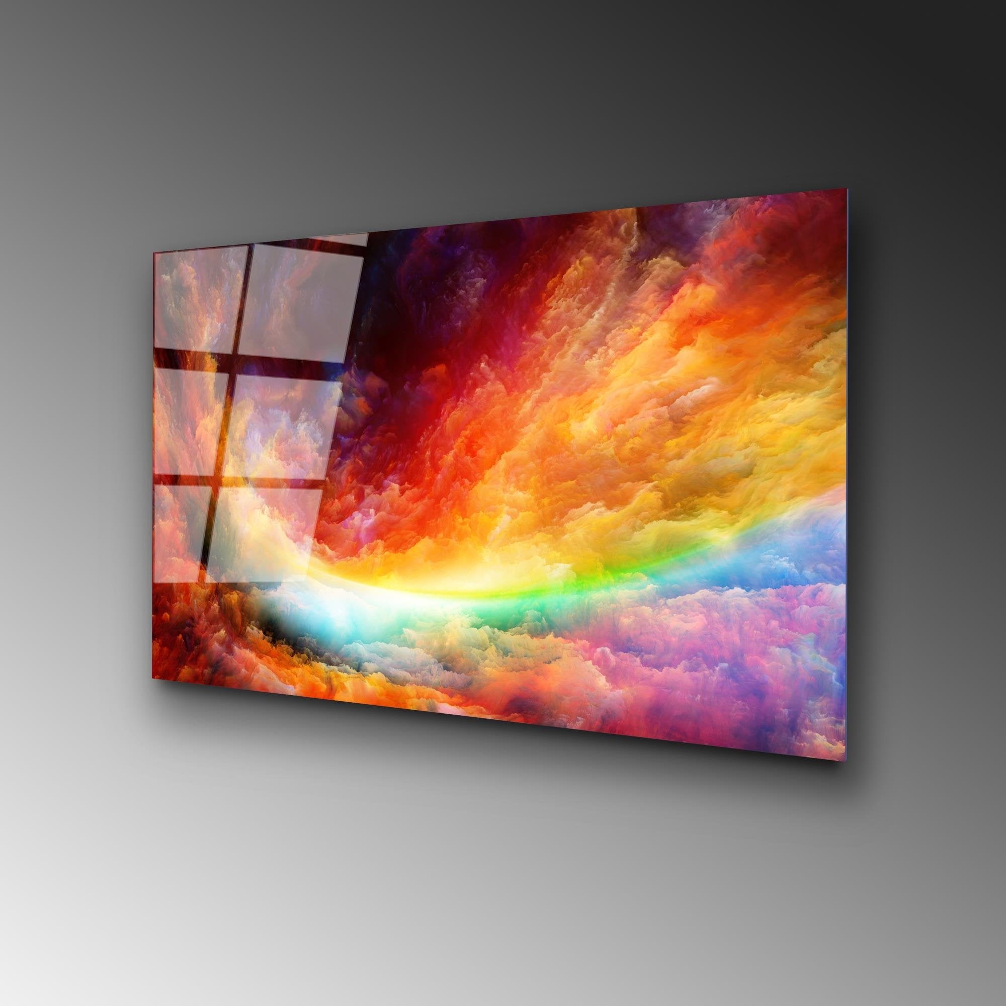 UV-432 Baskılı Cam Dikdörtgen Duvar Tablosu | ByLamp