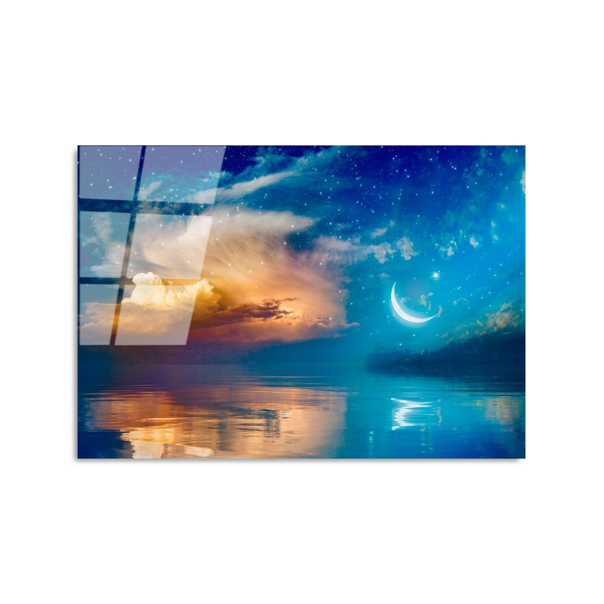 UV-434 Baskılı Cam Dikdörtgen Duvar Tablosu | ByLamp