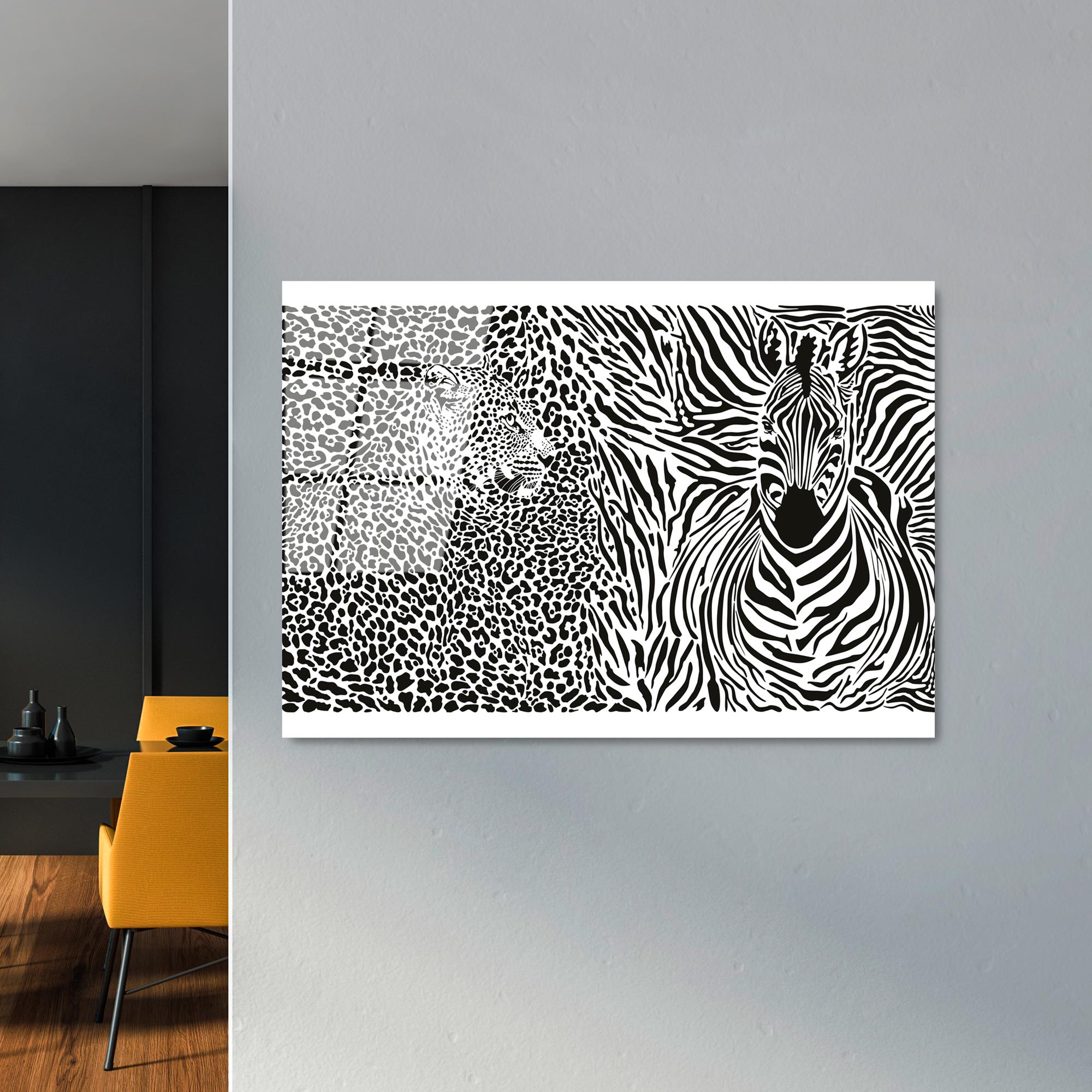 UV-435 Baskılı Cam Dikdörtgen Duvar Tablosu | ByLamp