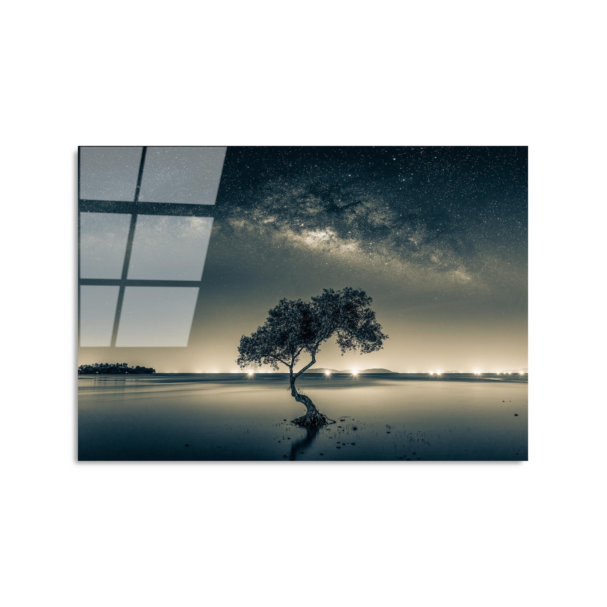 UV-436 Baskılı Cam Dikdörtgen Duvar Tablosu | ByLamp