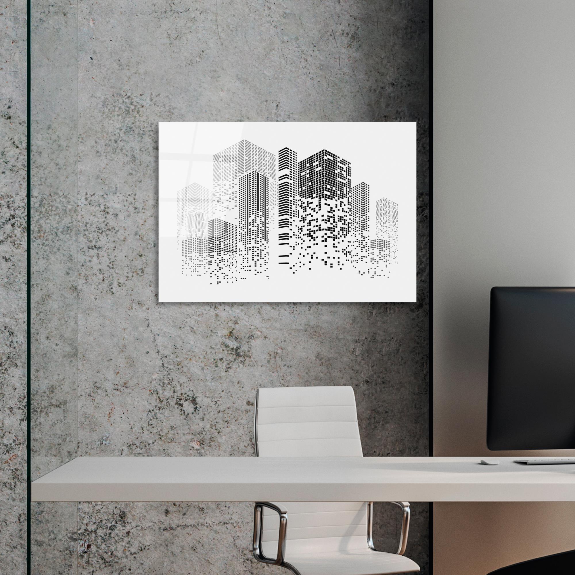 UV-437 Baskılı Cam Dikdörtgen Duvar Tablosu | ByLamp