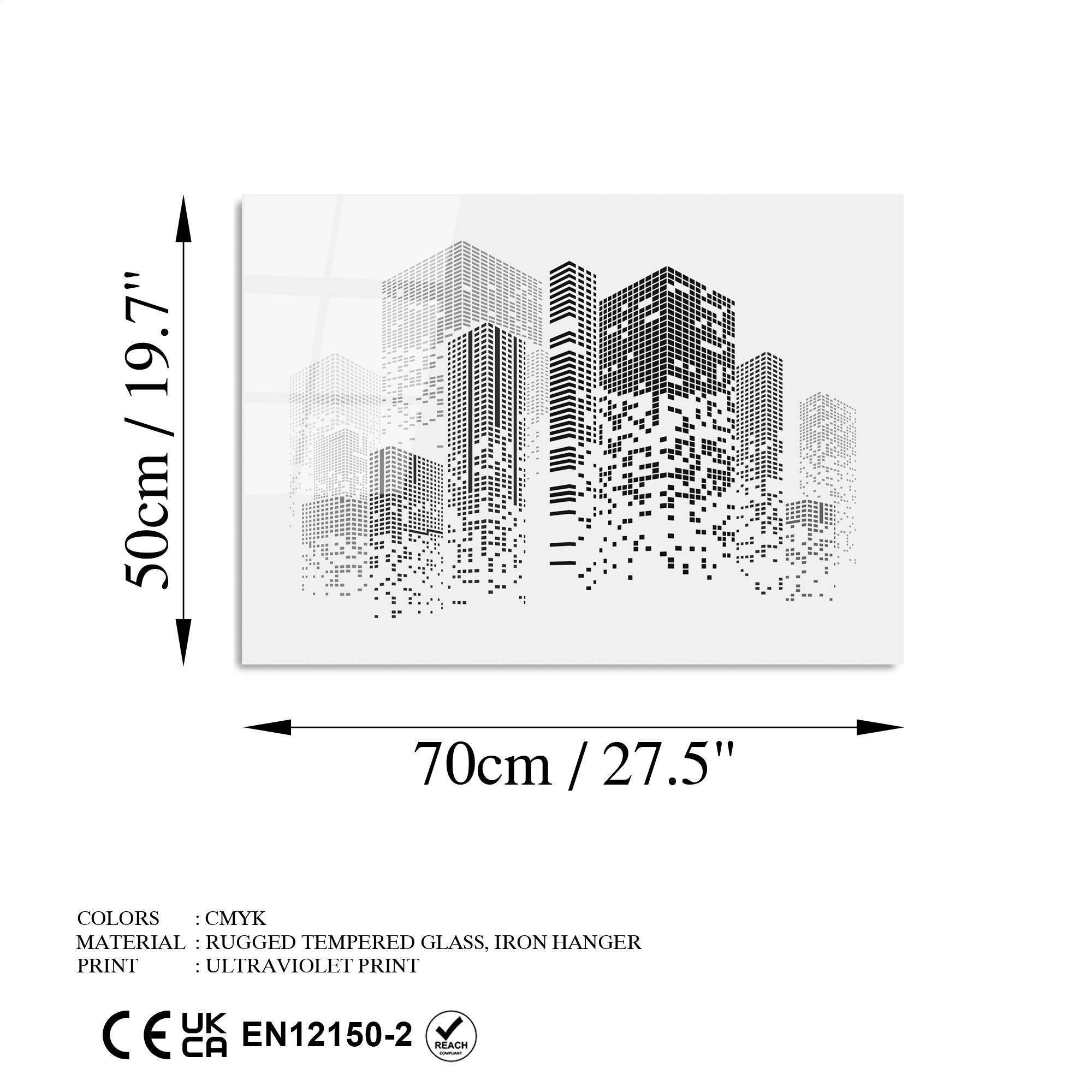 UV-437 Baskılı Cam Dikdörtgen Duvar Tablosu | ByLamp