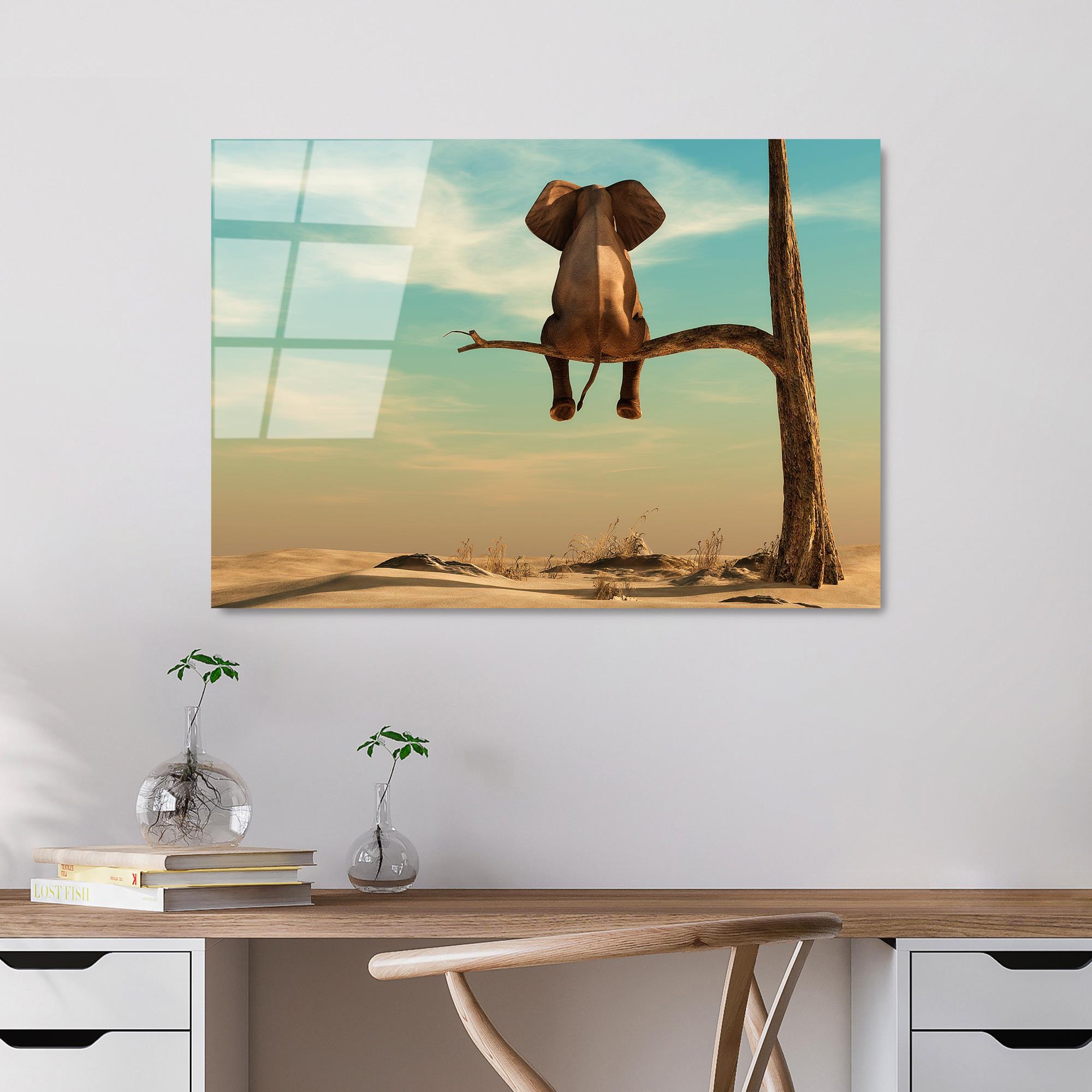 UV-442 Baskılı Cam Dikdörtgen Duvar Tablosu | ByLamp