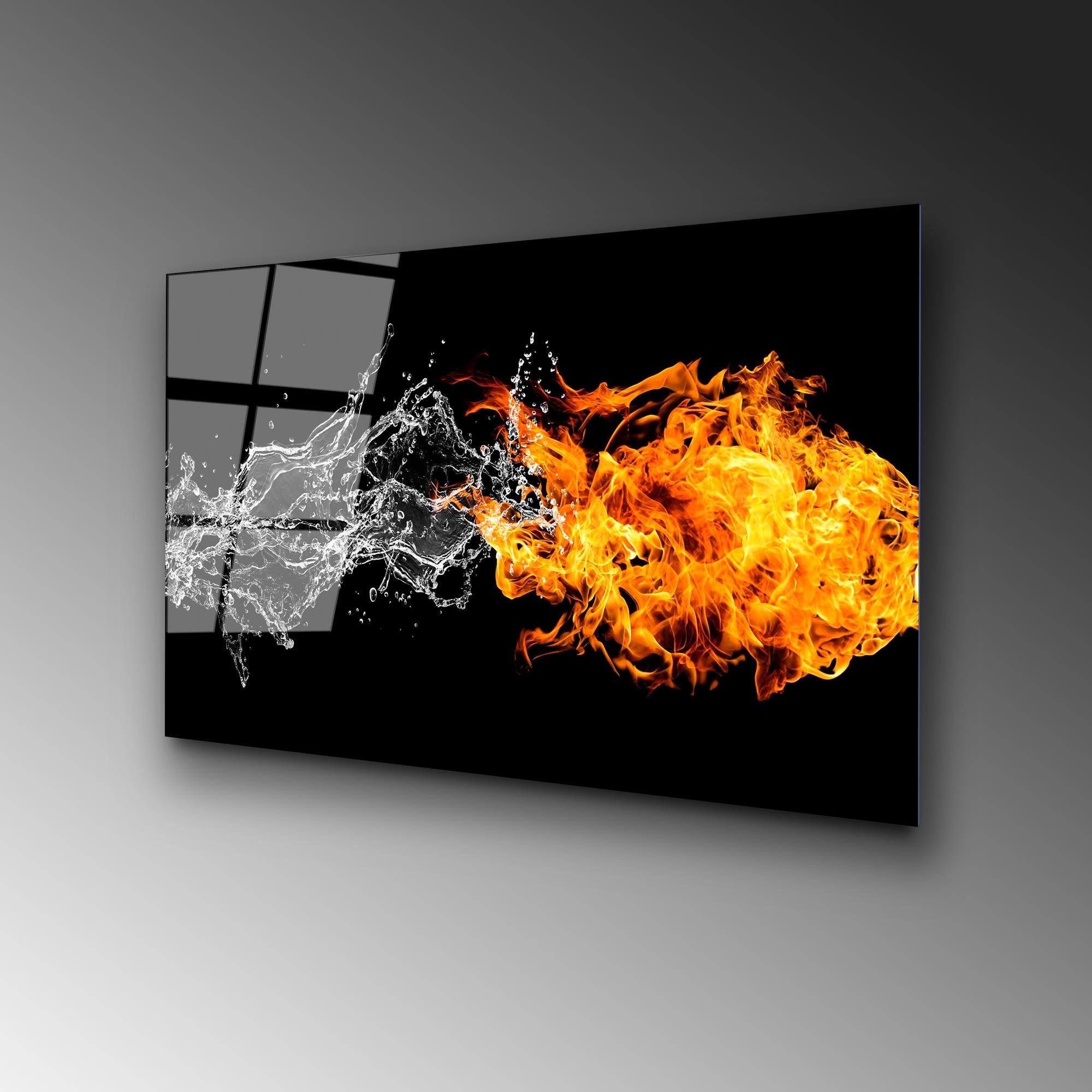 UV-443 Baskılı Cam Dikdörtgen Duvar Tablosu | ByLamp