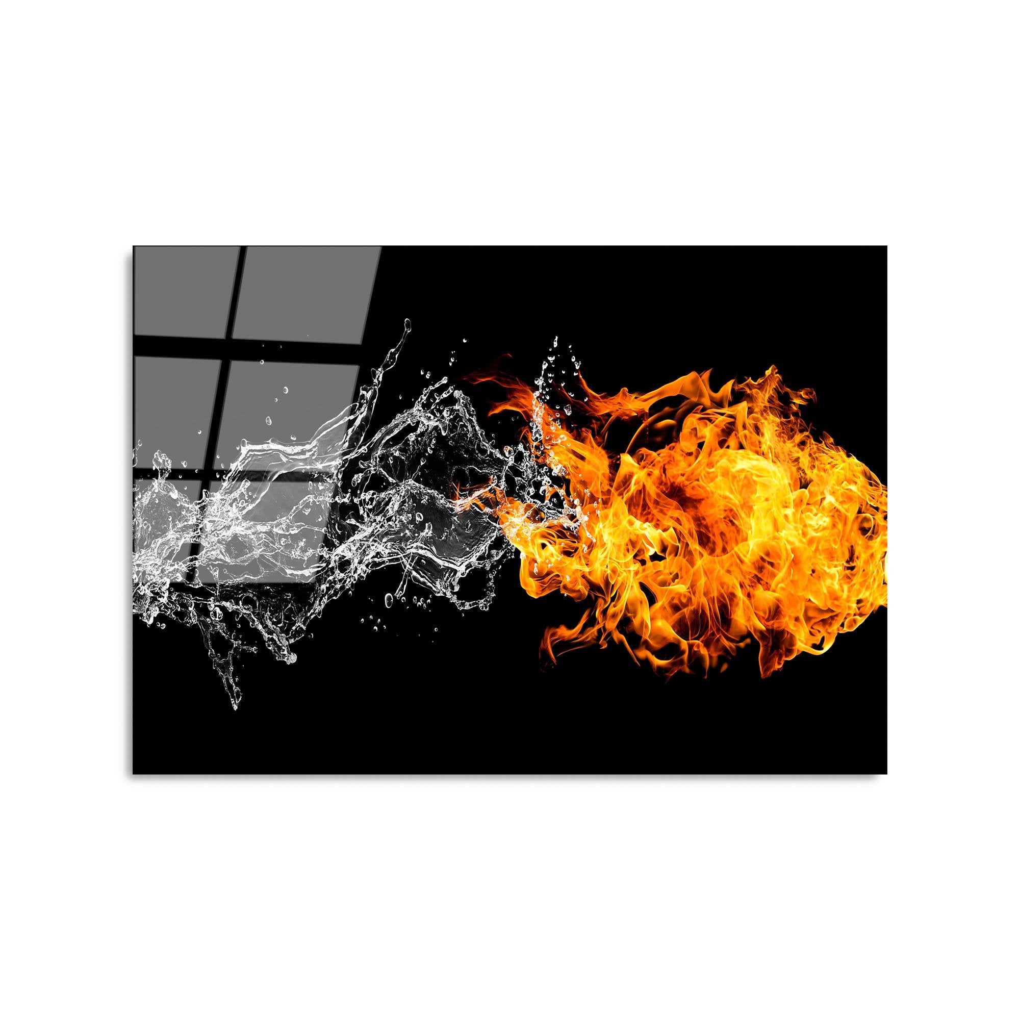 UV-443 Baskılı Cam Dikdörtgen Duvar Tablosu | ByLamp