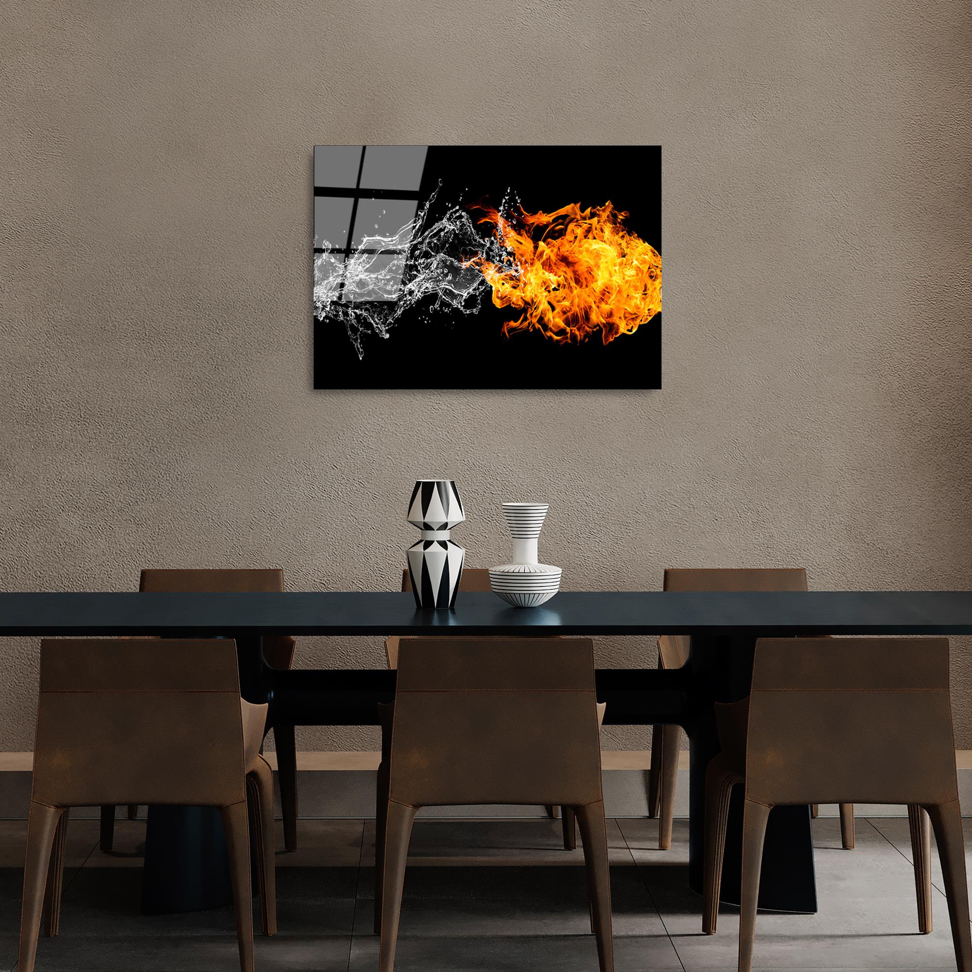 UV-443 Baskılı Cam Dikdörtgen Duvar Tablosu | ByLamp