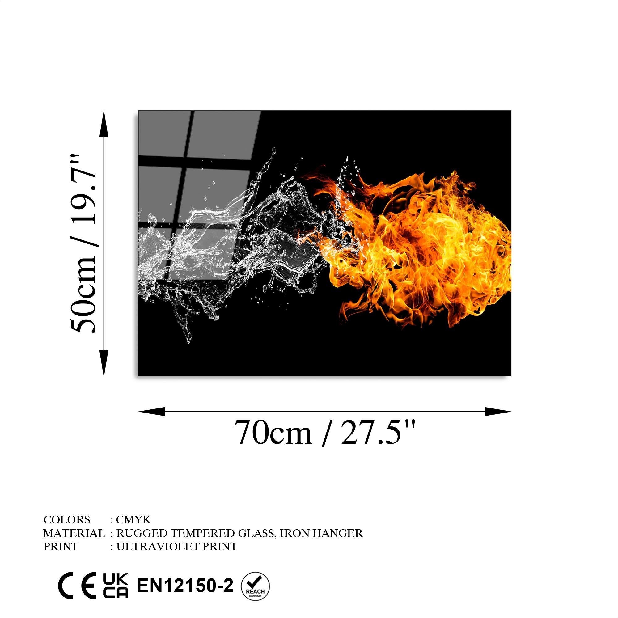 UV-443 Baskılı Cam Dikdörtgen Duvar Tablosu | ByLamp