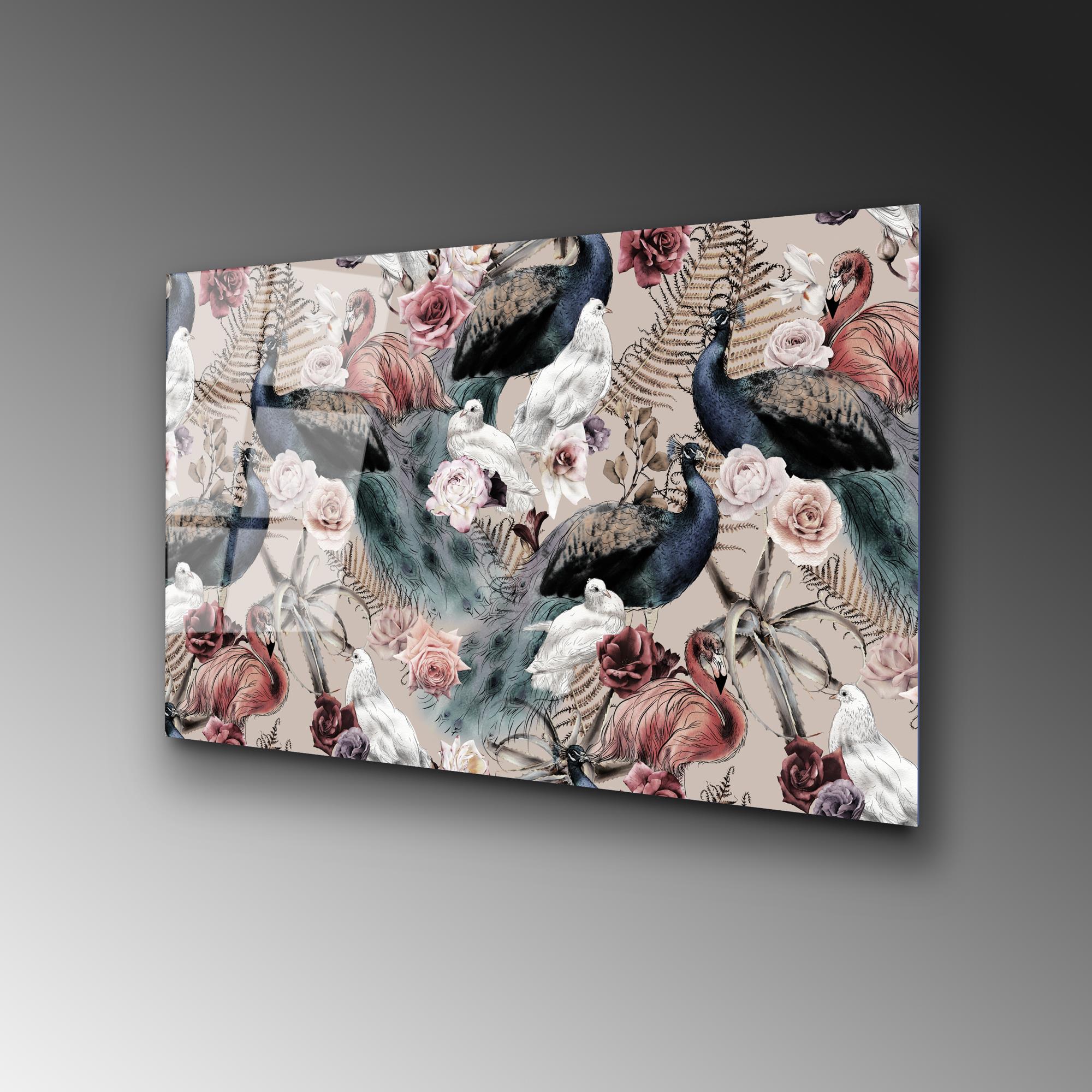 UV-446 Baskılı Cam Dikdörtgen Duvar Tablosu | ByLamp